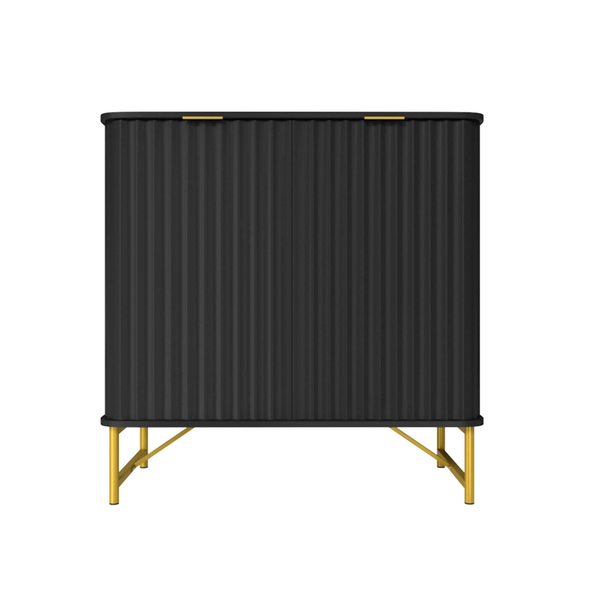 Clihome 15.75-in W x 31.5-in H Mdf Black Freestanding Utility Storage Cabinet