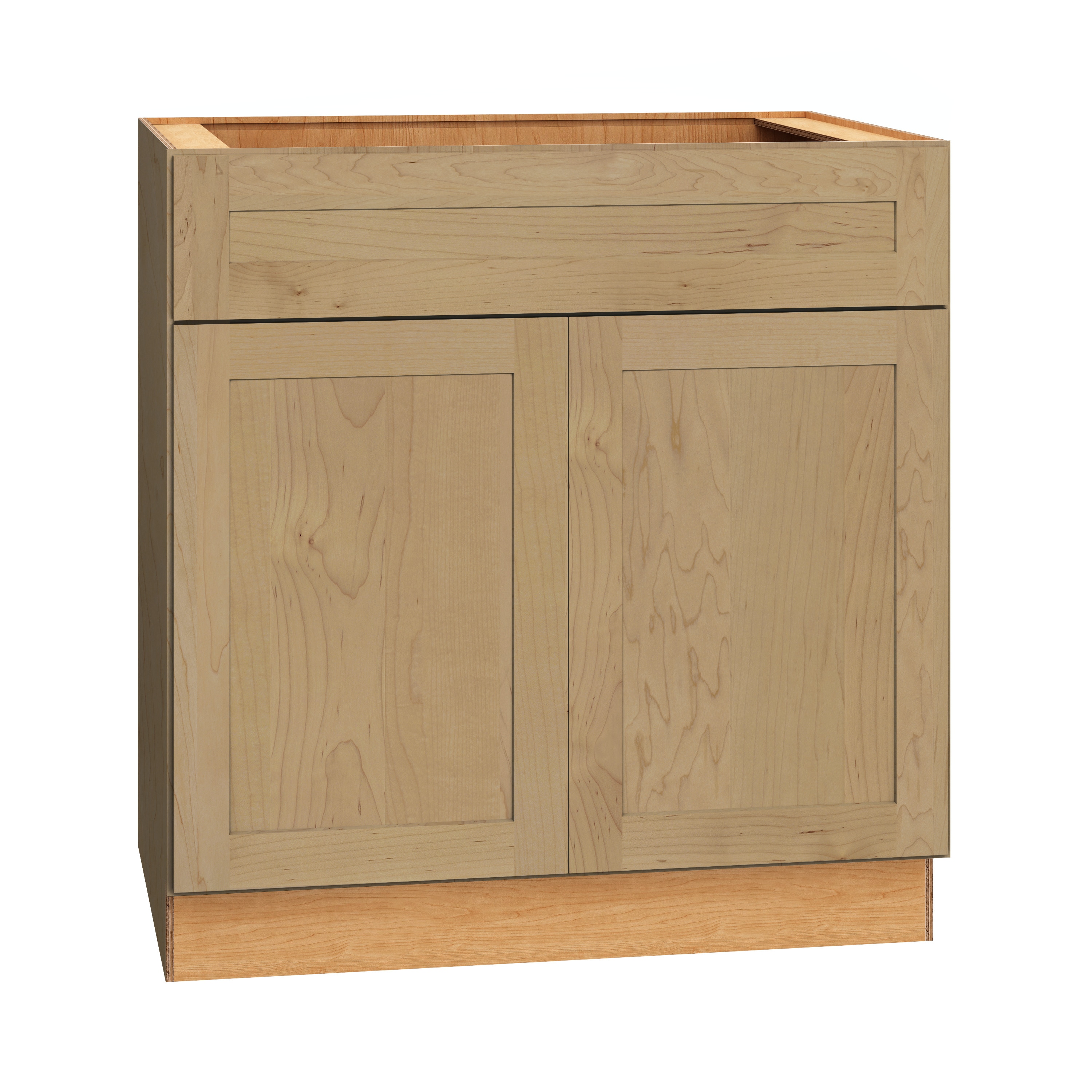 Diamond Express 331-SB33 Jamestown 33-in W x 34.5-in H x 24-in D Coastline Sink Base Fully assembled Plywood Cabinet (Recessed Panel Shaker)