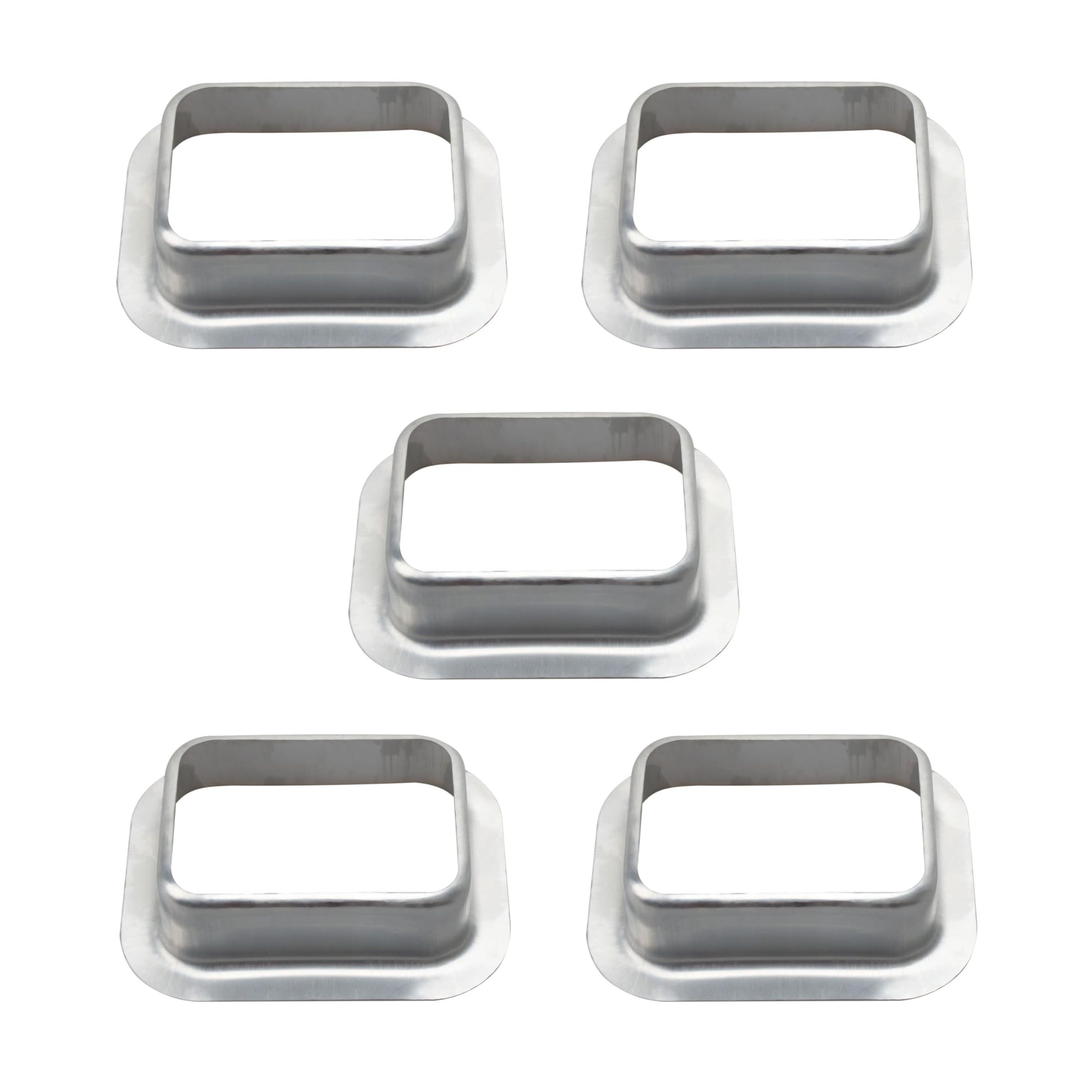 Misopily -  3 by 4 K Type Aluminum Rain Gutter Downspout Drop Outlet 5 Pack for Roof Drainage dur...