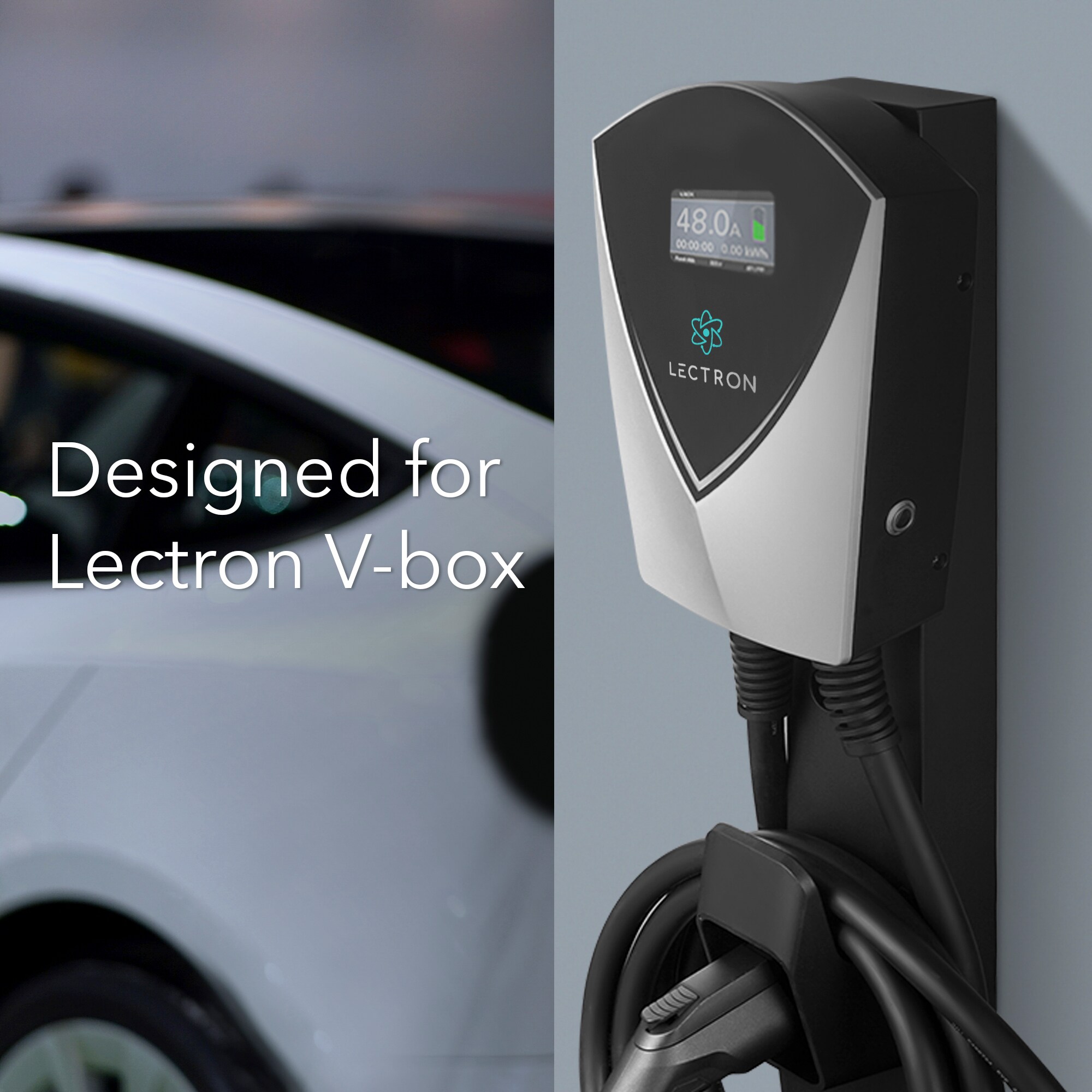 Lectron V-BOX 48 Amp EV Charging Station for Tesla with CCS