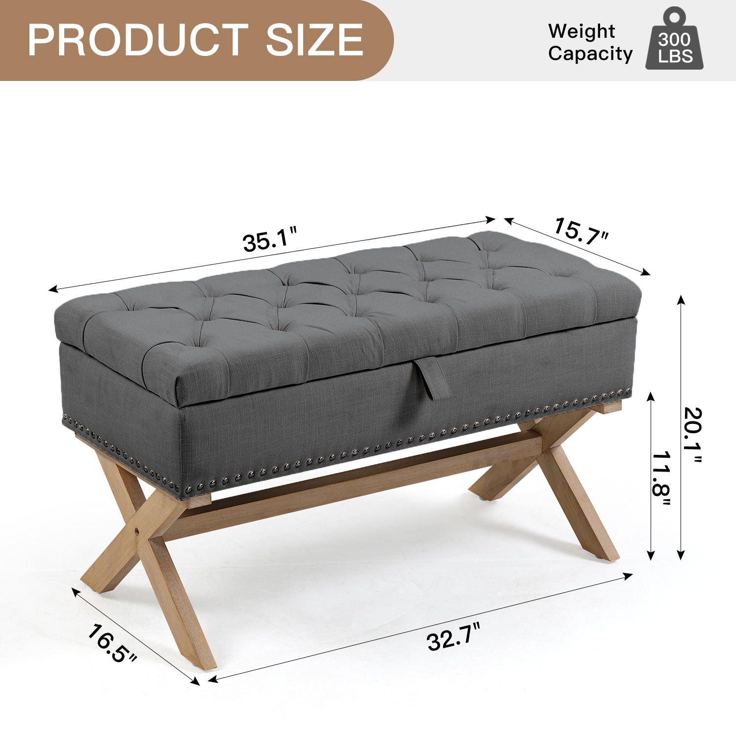 Maocao Hoom JLP144006 Indoor-Ottomans - View #3