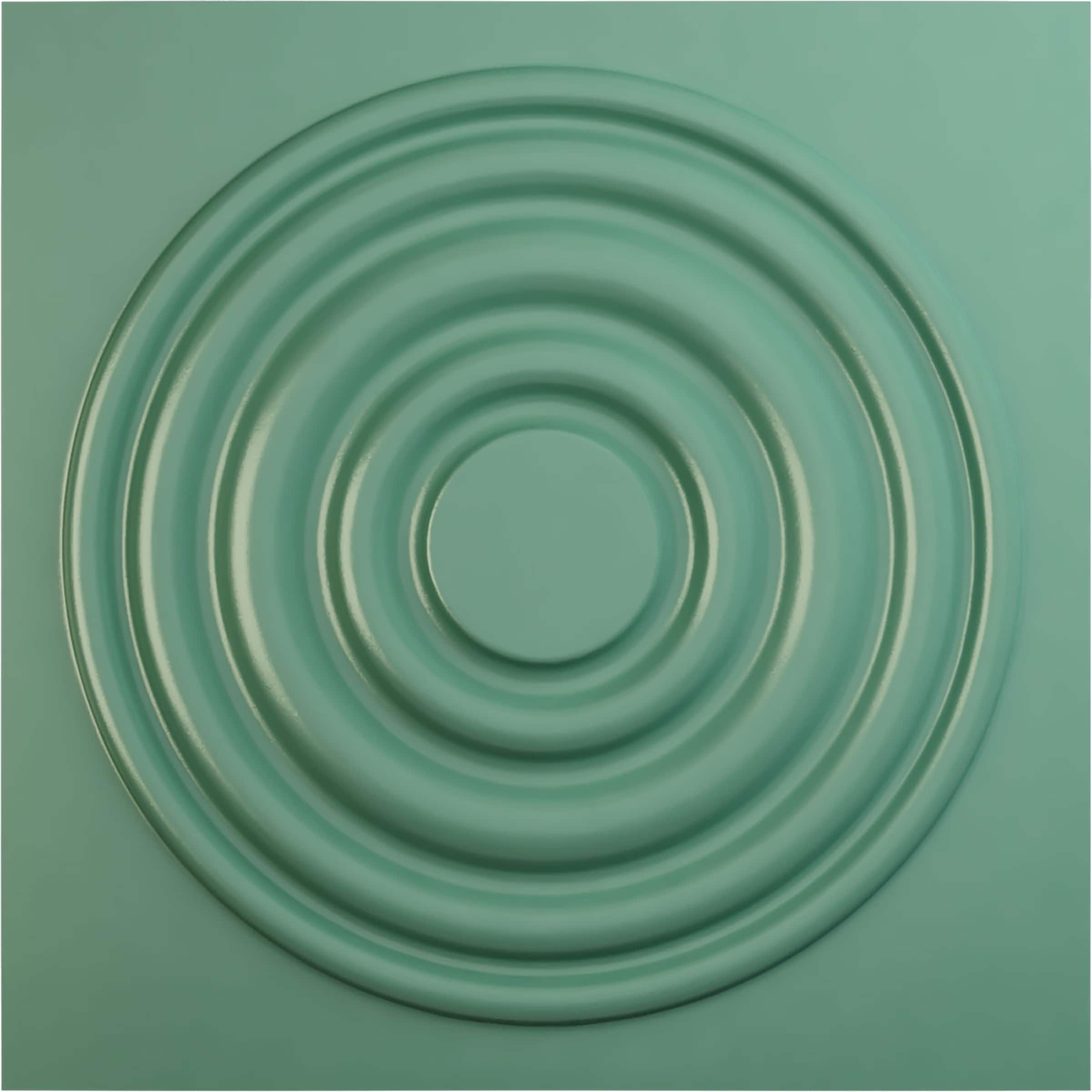 Ekena Millwork WP20X20WDFSM 19-5/8-in x 19-5/8-in Embossed Paintable/Stainable Green PVC Wall Panel (