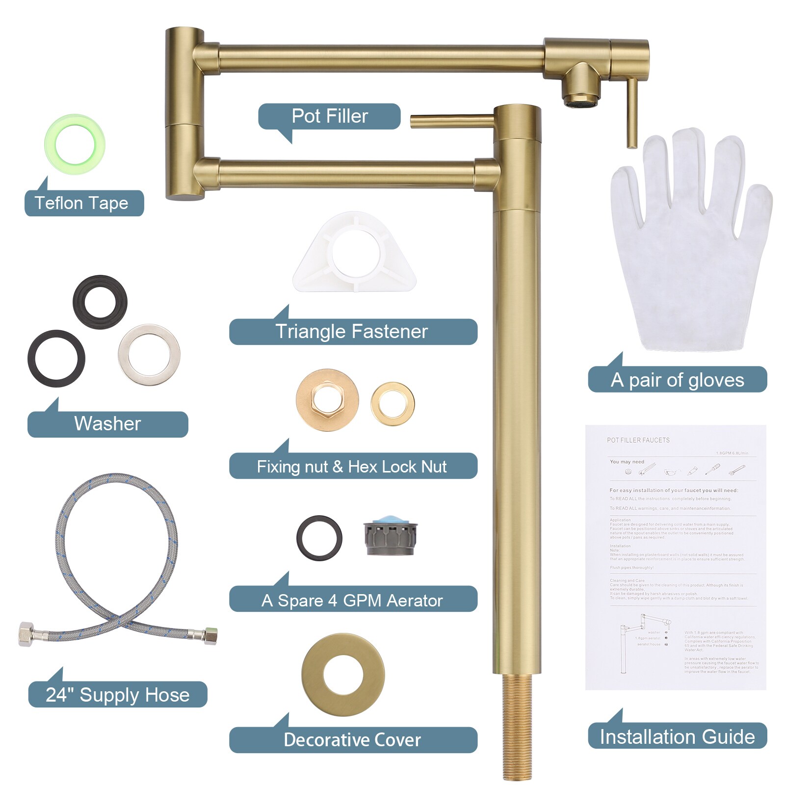 WOWOW 2315000G-LW Kitchen-Faucets - View #3