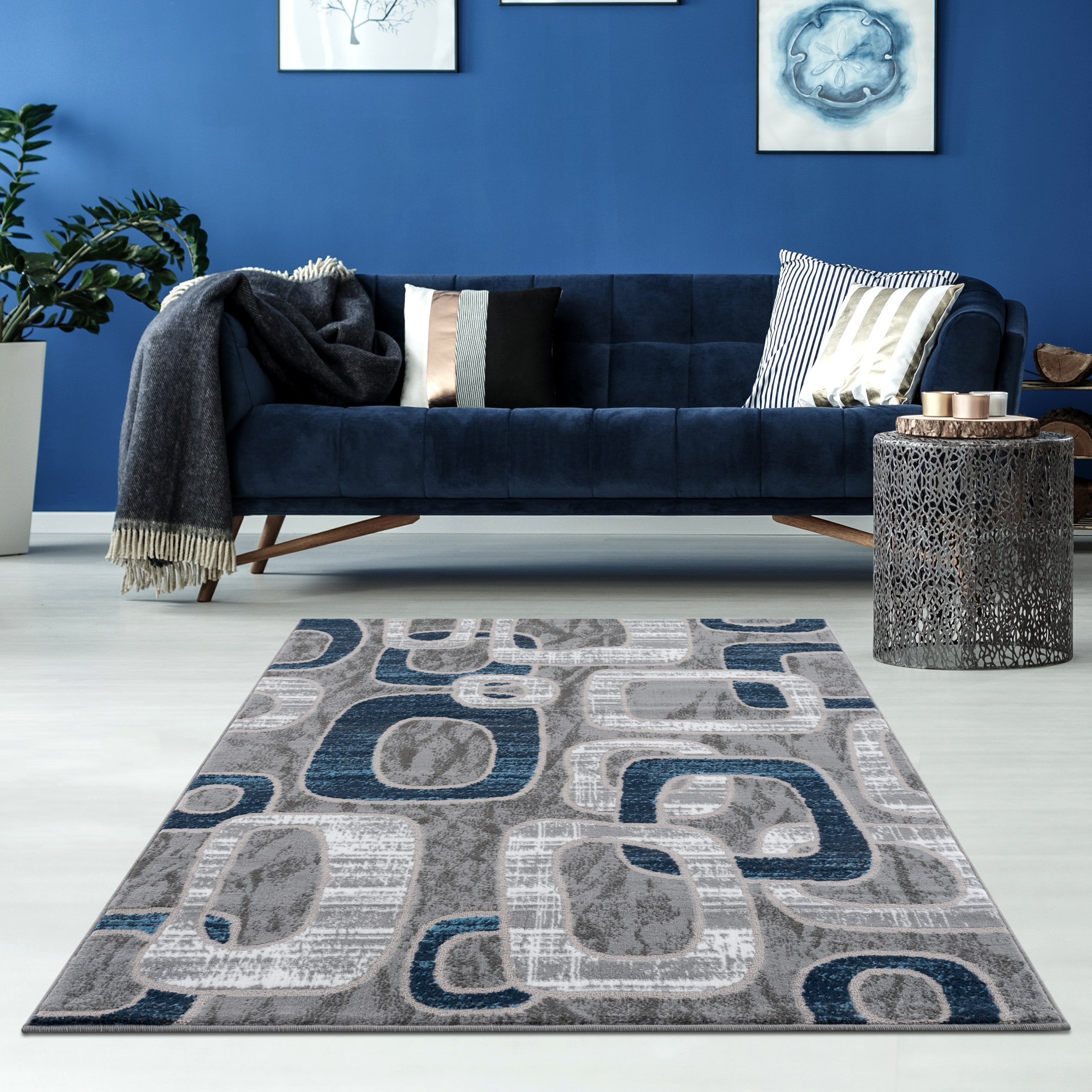 LBaiet SL425B81 BLUE rugs - View #2