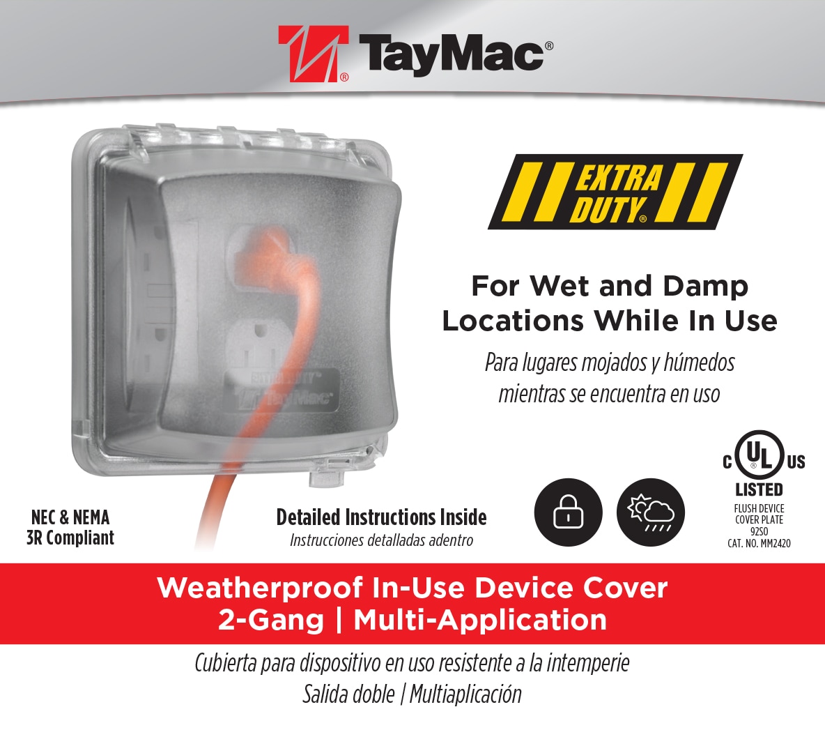 Hubbell MM2420C Electrical-Box-Covers - View #8
