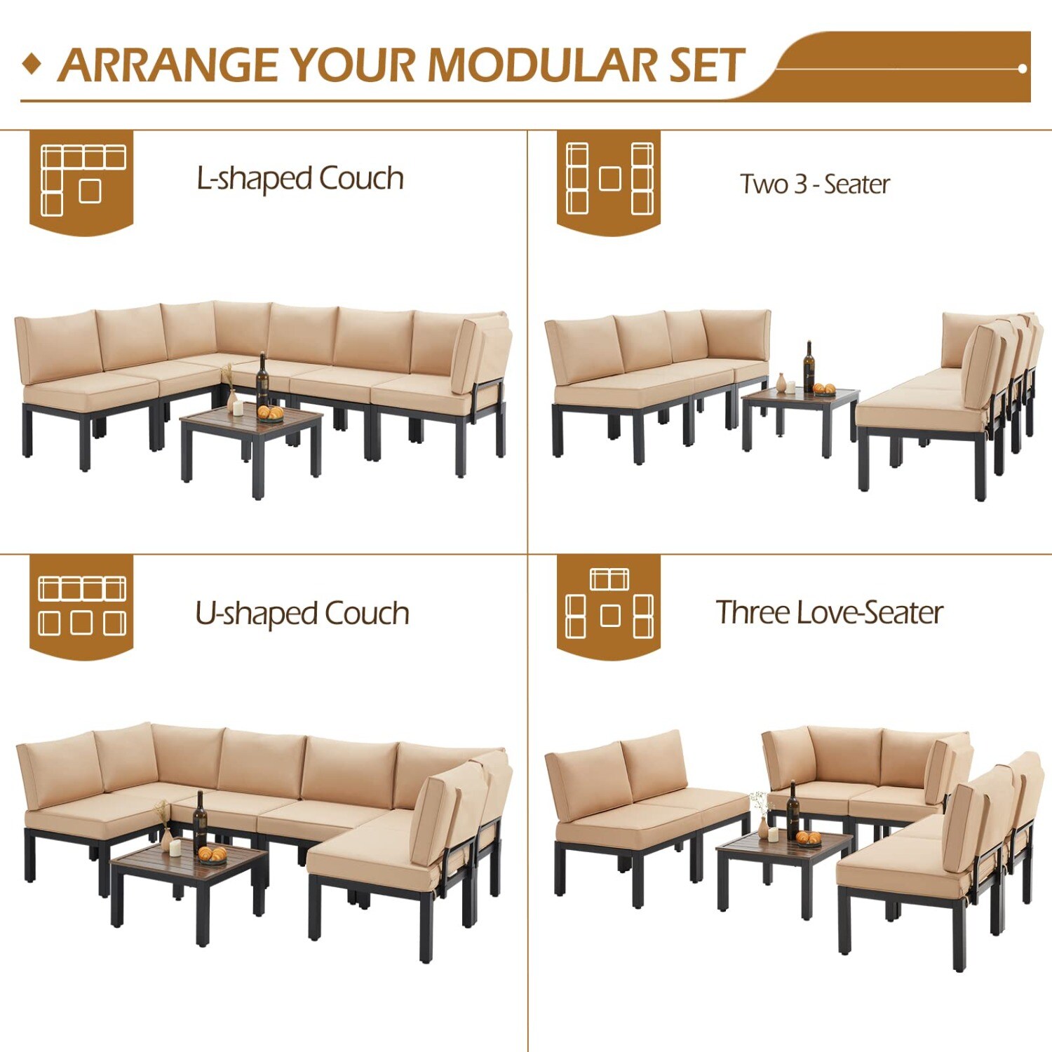 AECOJOY 16077BK-LS01 Patio-Sofas-Daybeds - View #4