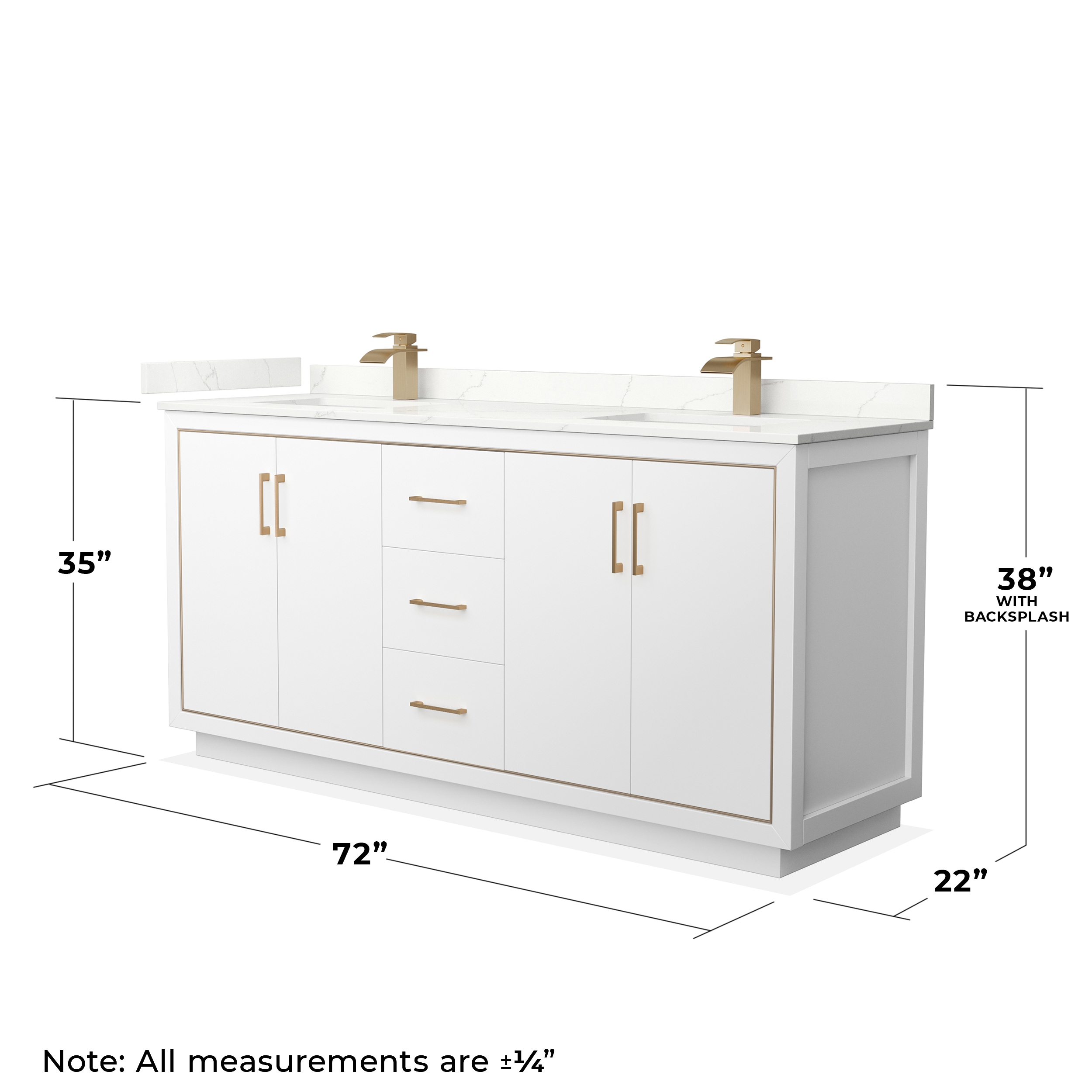 Wyndham Collection WCF111172DWZGTUNSM70 Bath-Vanity-Combo - View #7