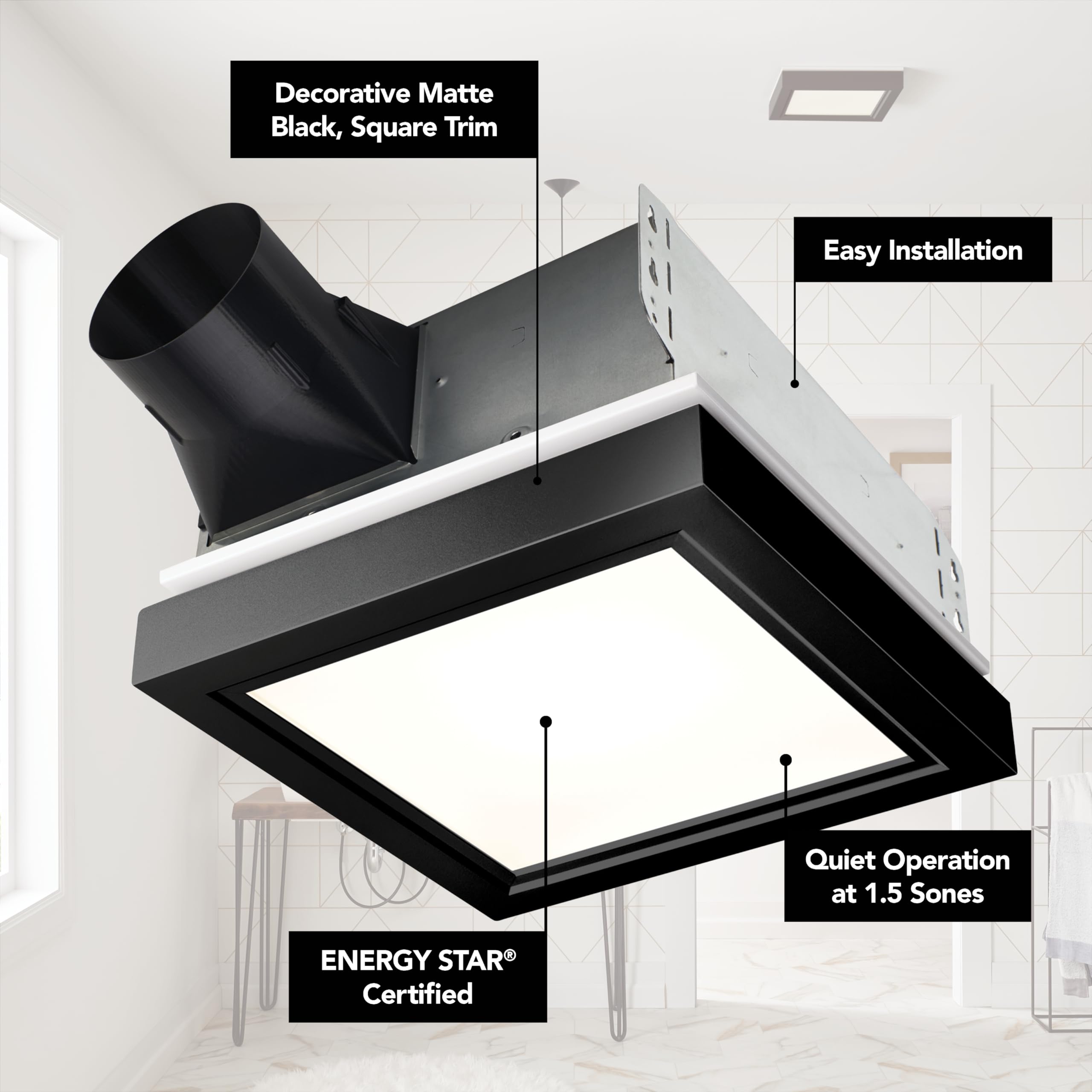 Broan-NuTone Broan 110 CFM Decorative Bathroom Exhaust Fan with