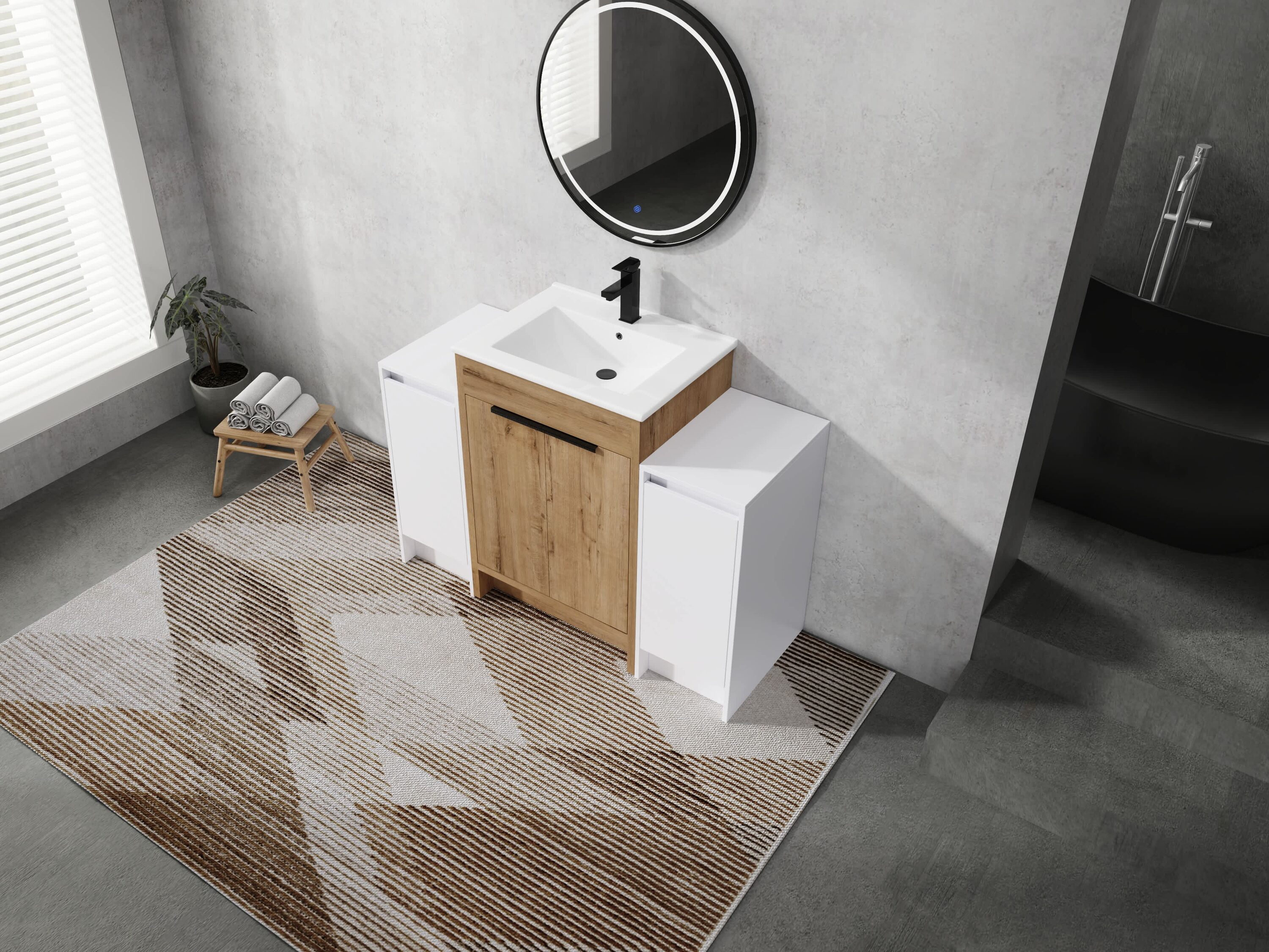 Vynxaria LEXY1328-DJYS-SZT098 Bath-Vanity-Combo - View #2