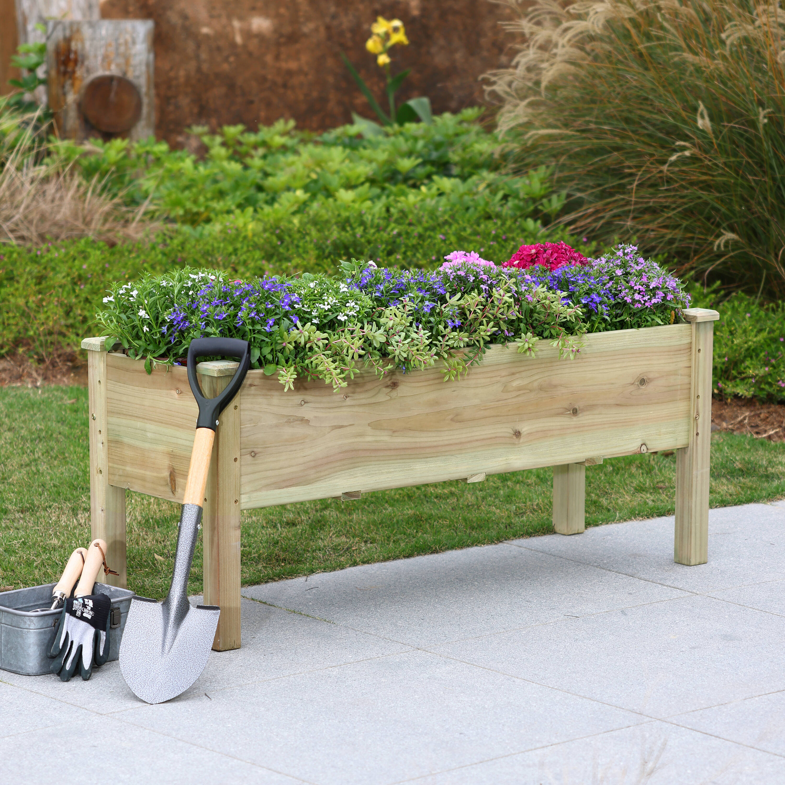 LuxenHome WHPL1529 Raised-Garden-Beds - View #2