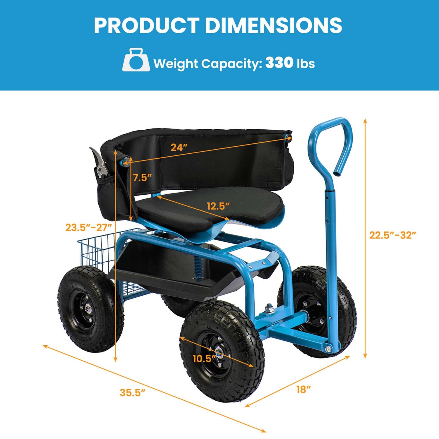 Costway CSHY005259 Yard-Carts - View #3