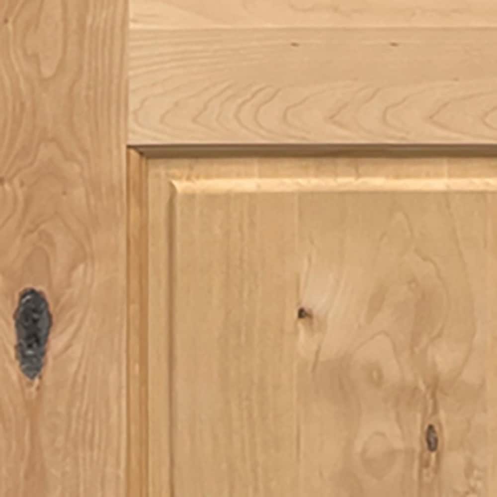 Greatview Doors 36-in x 80-in Wood 3/4 Lite Left-Hand Inswing Mahogany  Unfinished Prehung Single Front Door Solid Core