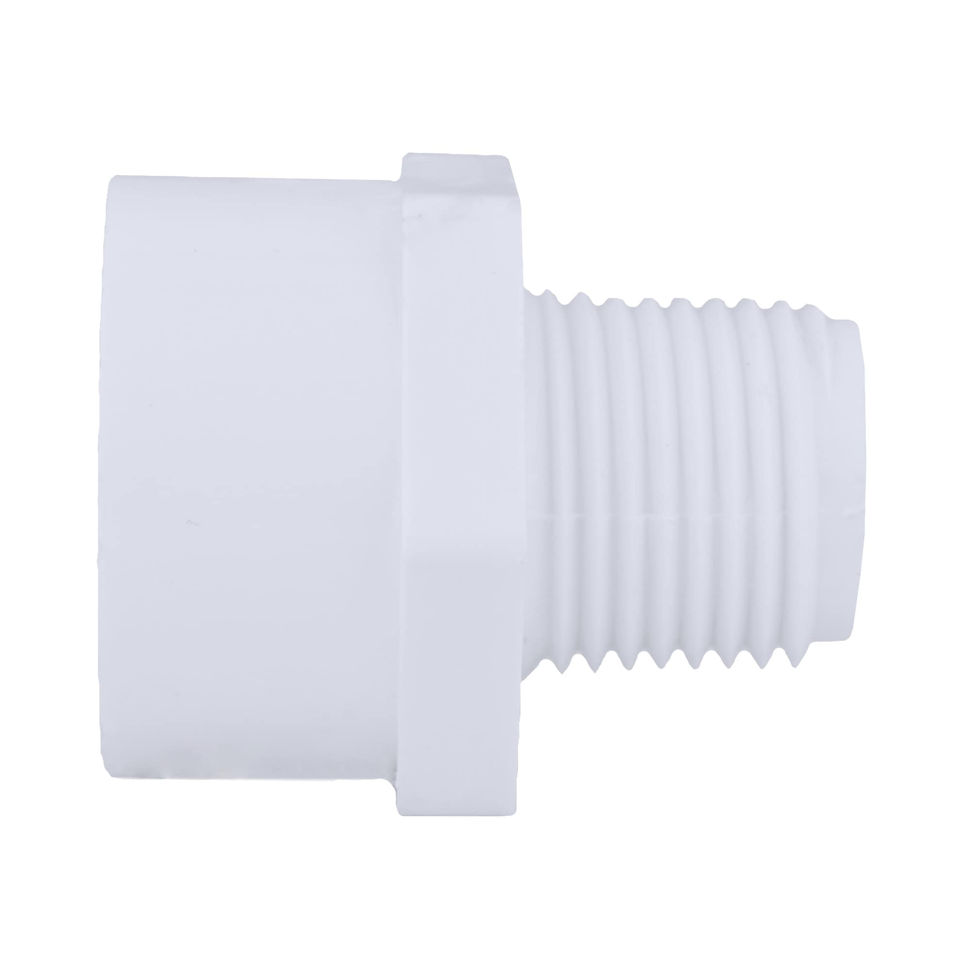Charlotte Pipe 1 2 In X 3 4 In 600 Psi Schedule 40 White Pvc Adapter In The Pvc Pipe Fittings Department At Lowes Com