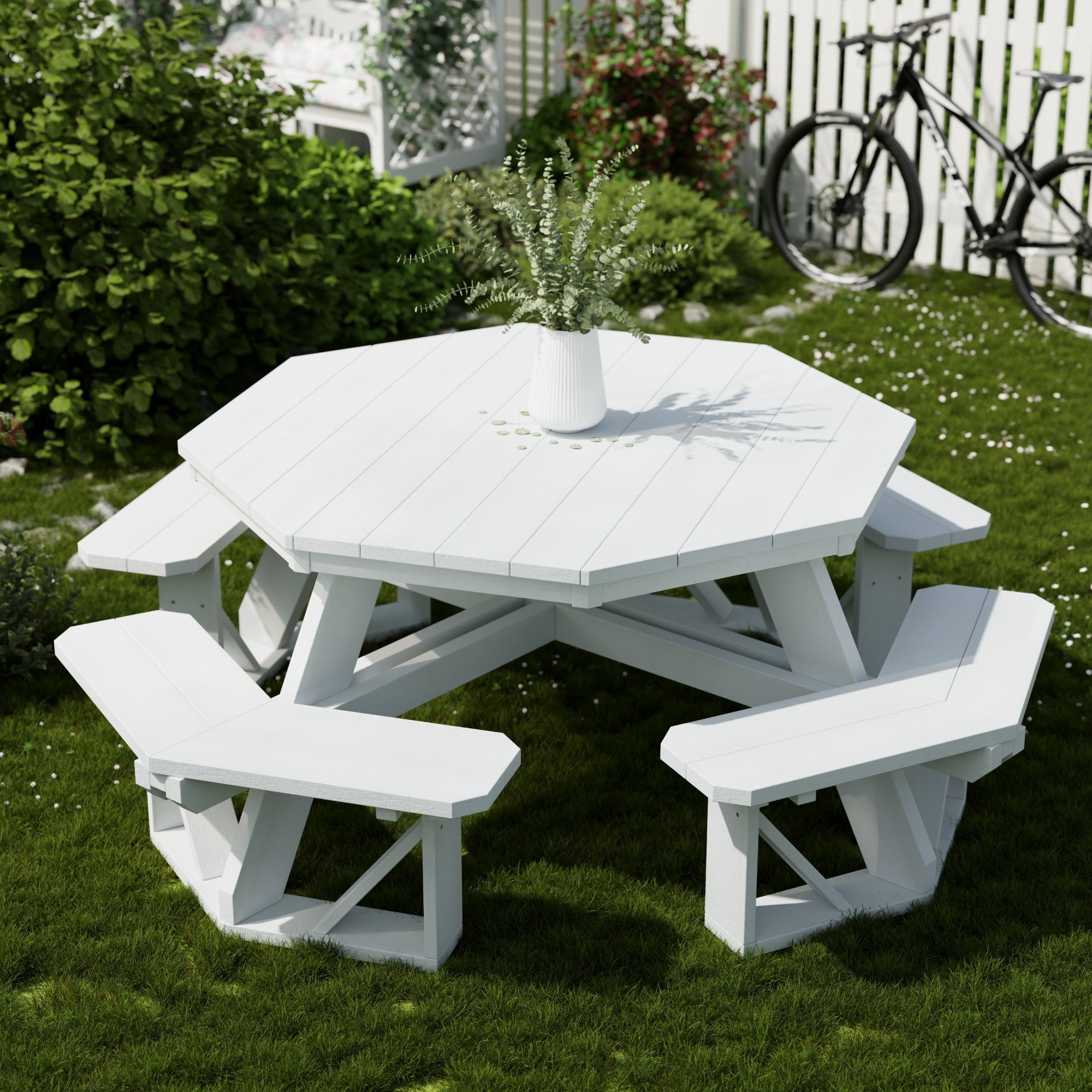 Wildridge LCC-164-BW Picnic-Tables - View #2