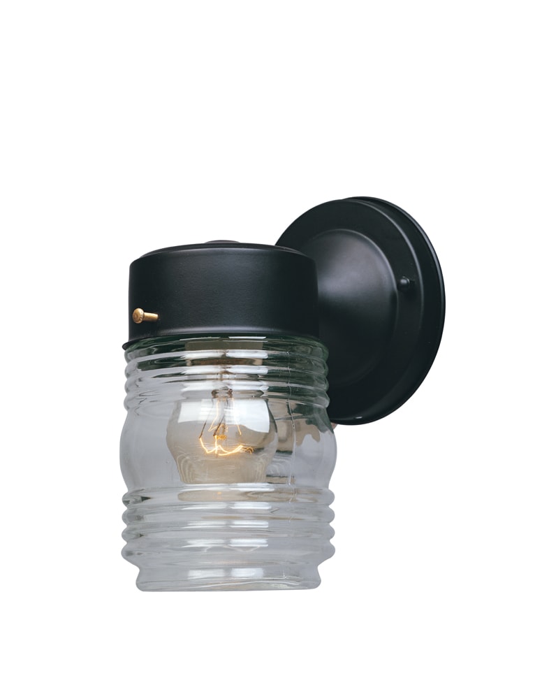 Designers Fountain 2061-BK DF LED Outdoor Wall Lights 1 -Light 7.0-in H Black Hardwired Outdoor Wall Light