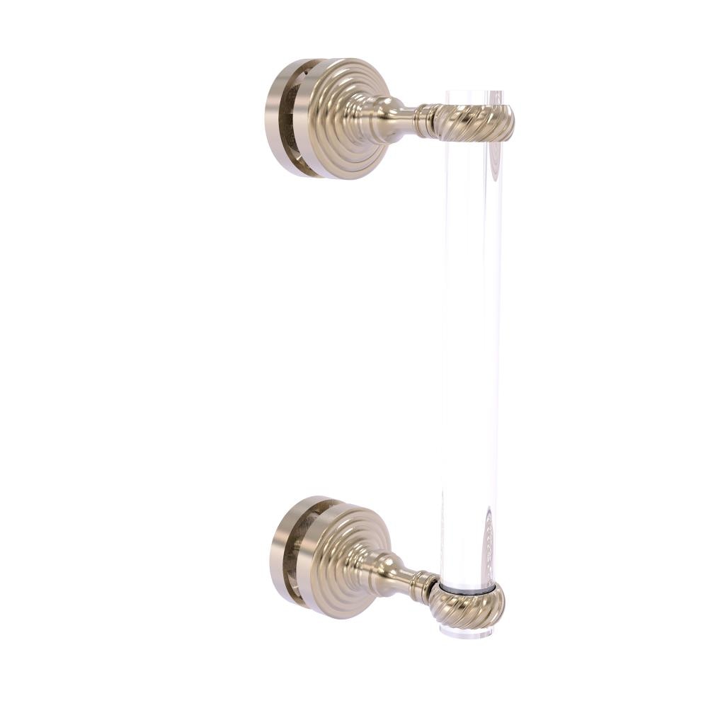 Allied Brass PG-407T-8SM-PEW Pewter 8-Inches Hinged shower door Handle