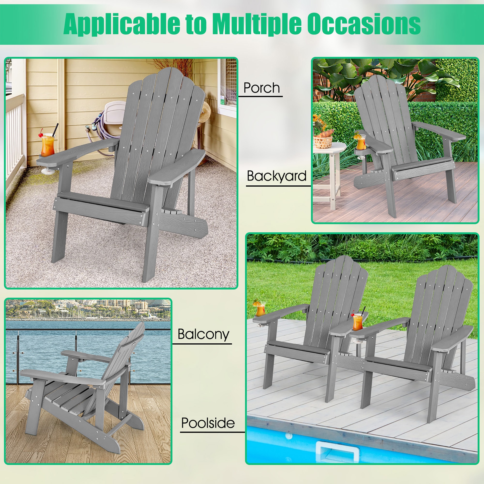 Costway NP10983SL Patio-Chairs - View #7