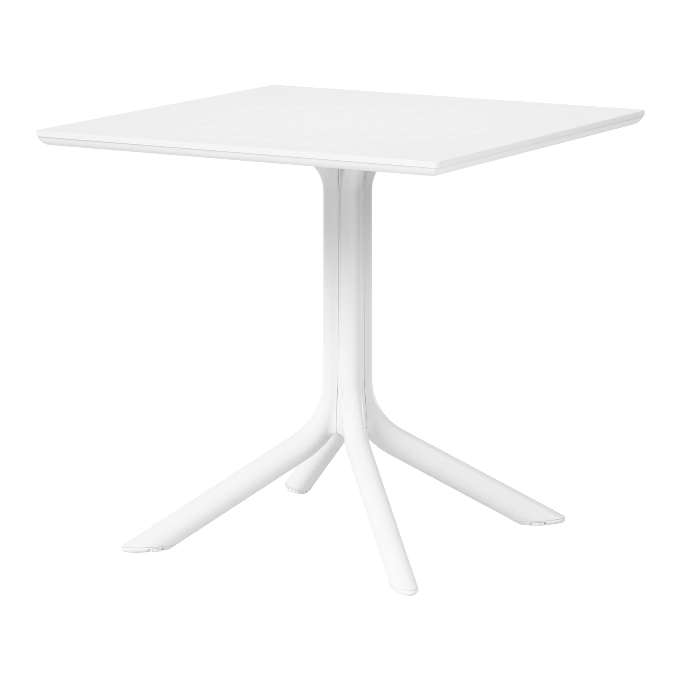Westin Furniture OP8032-WH FrondForm Square Outdoor Dining Table 31.5-in W x 31.5-in L