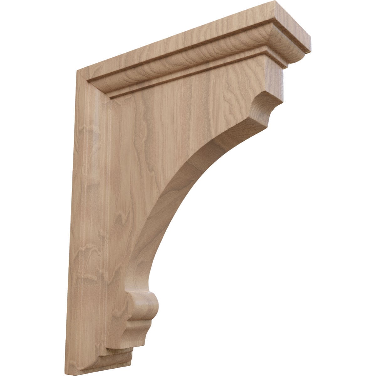 Ekena Millwork BKTW02X06X08TMGM Thompson 2-1/2-in x 6-in x 8-in Mahogany Brown Wood Standard bracket
