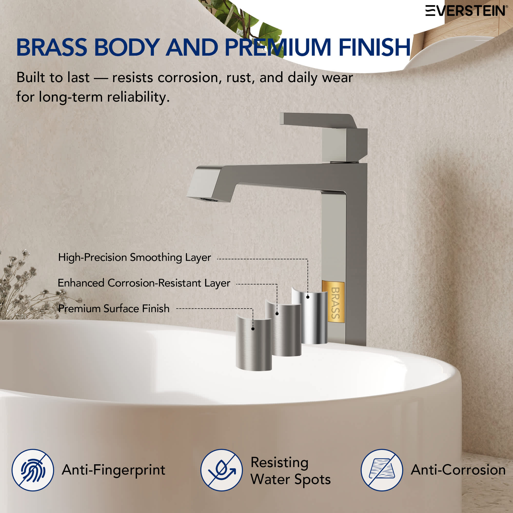 EVERSTEIN SFS-1312B-NK Lavatory-Faucets - View #6