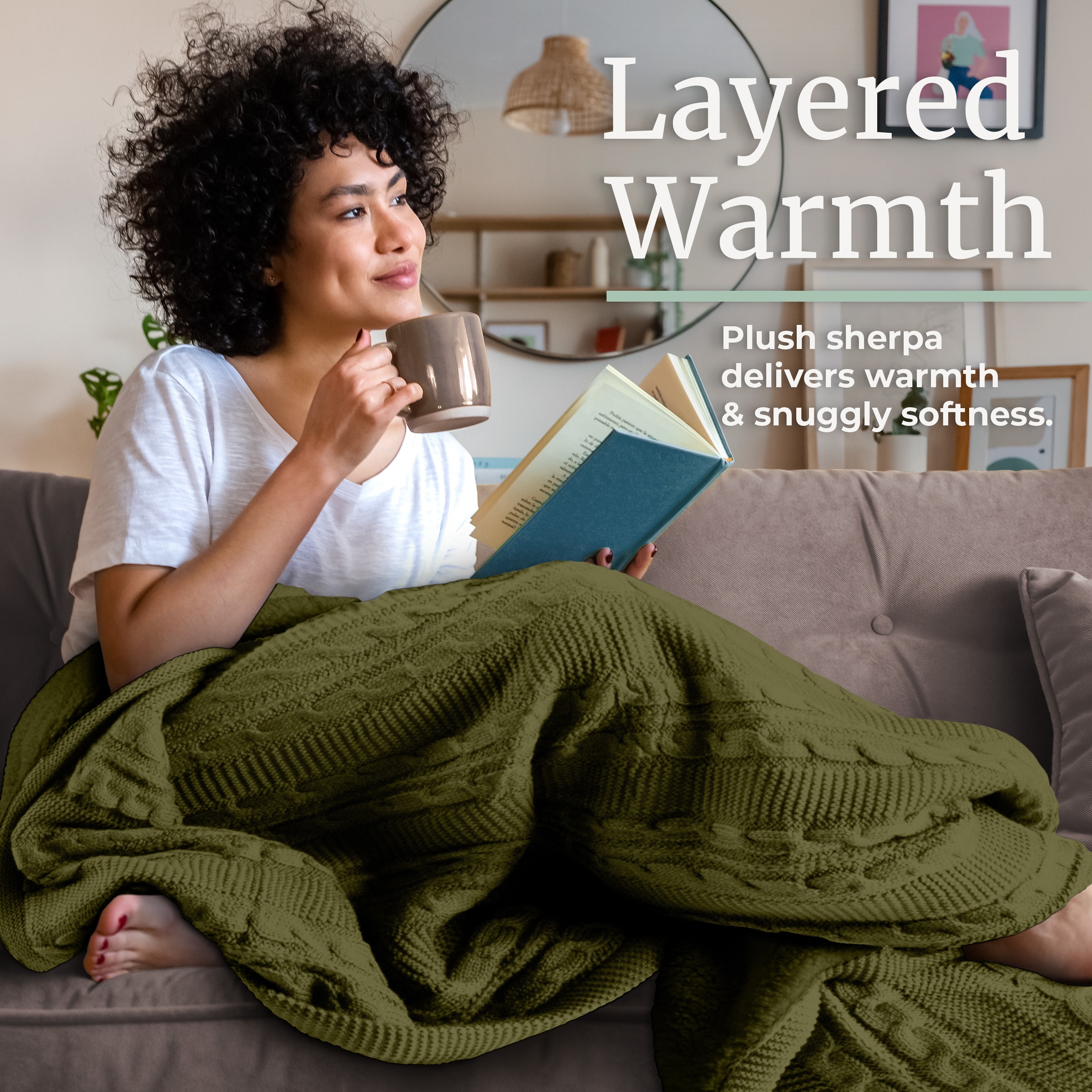 Lavish Home 66-THROW80-G Blankets-And-Throws - View #4