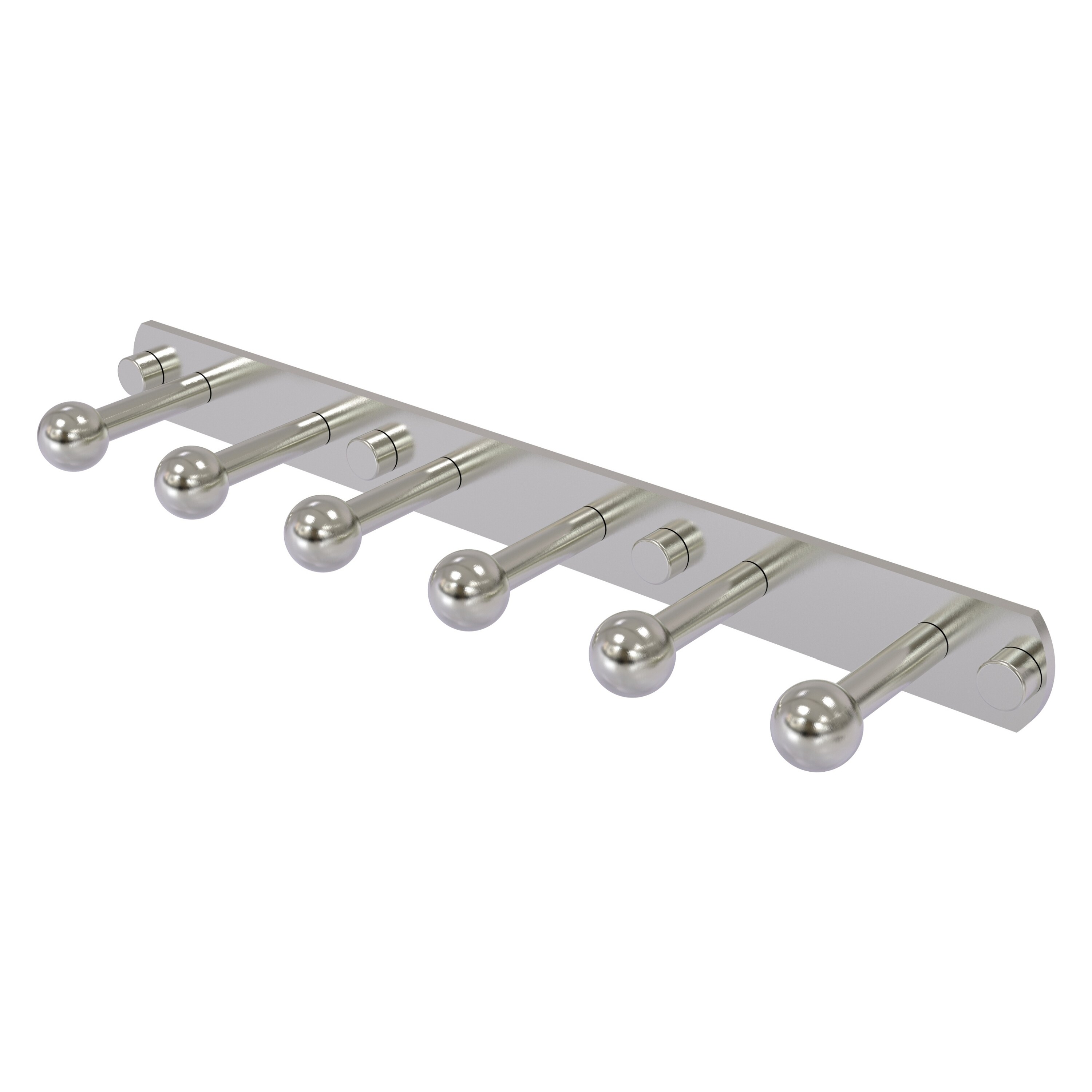 Allied Brass P1000-20-6-SN Prestige Skyline Satin Nickel 6 -Hook Wall mount Towel Hook