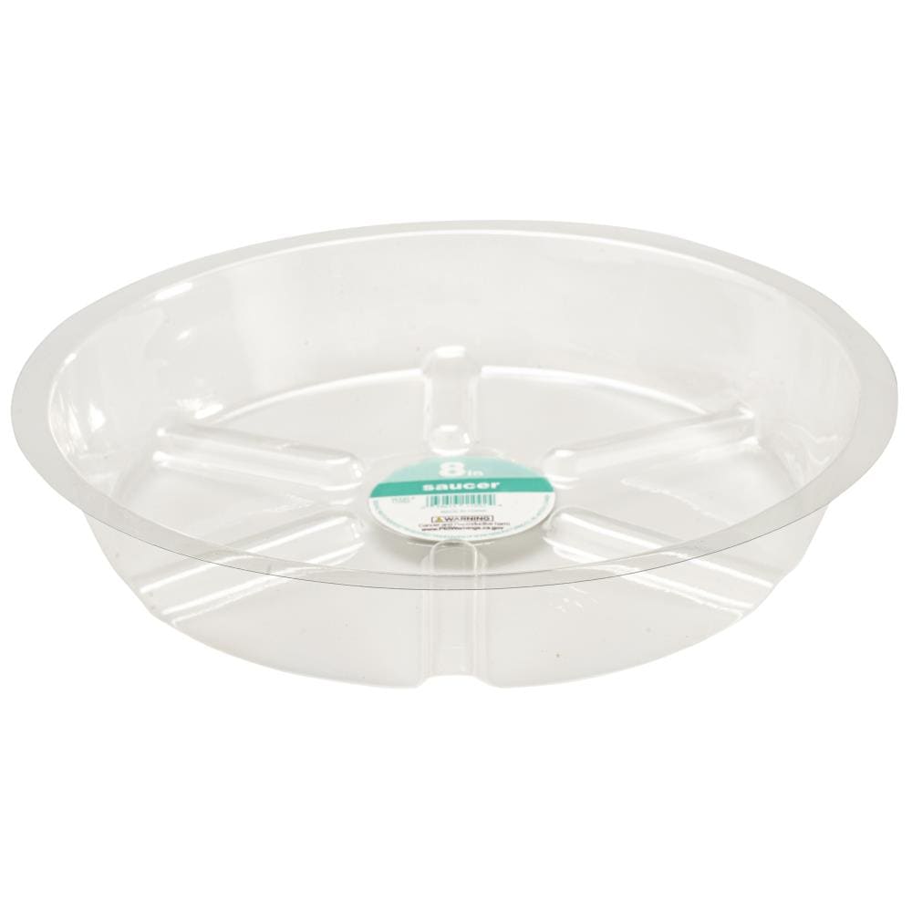 Orbit 11092 8-Inches Clear Plastic Plant Saucer