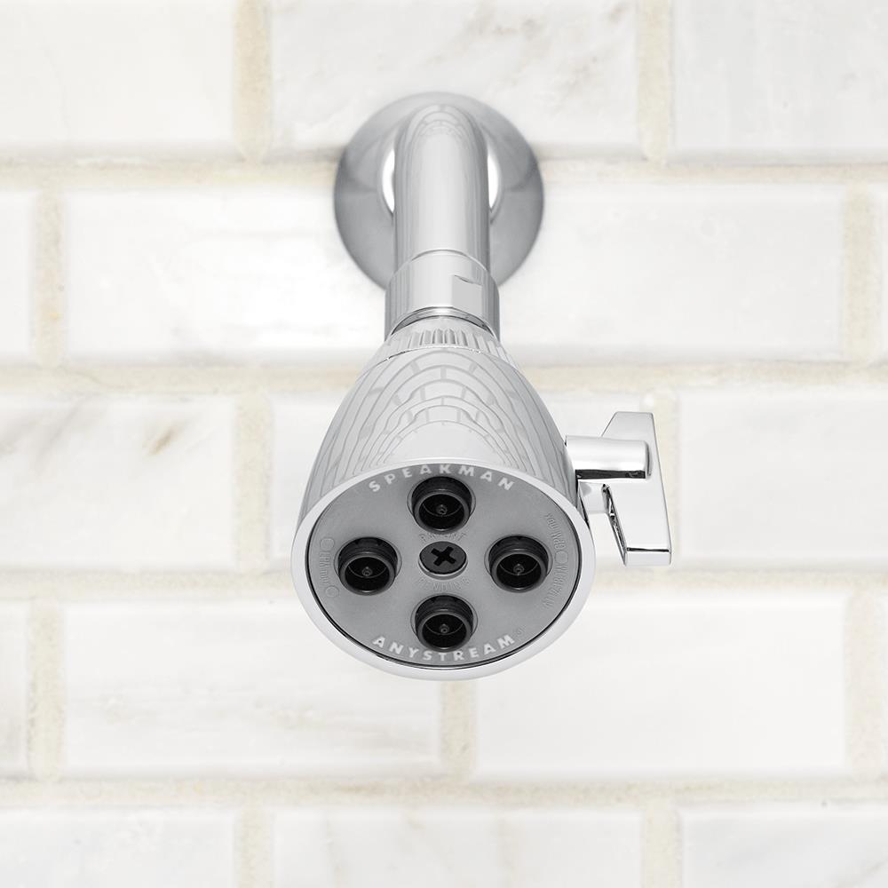 Polished Chrome Multi-Function Wall Mounted Shower Head