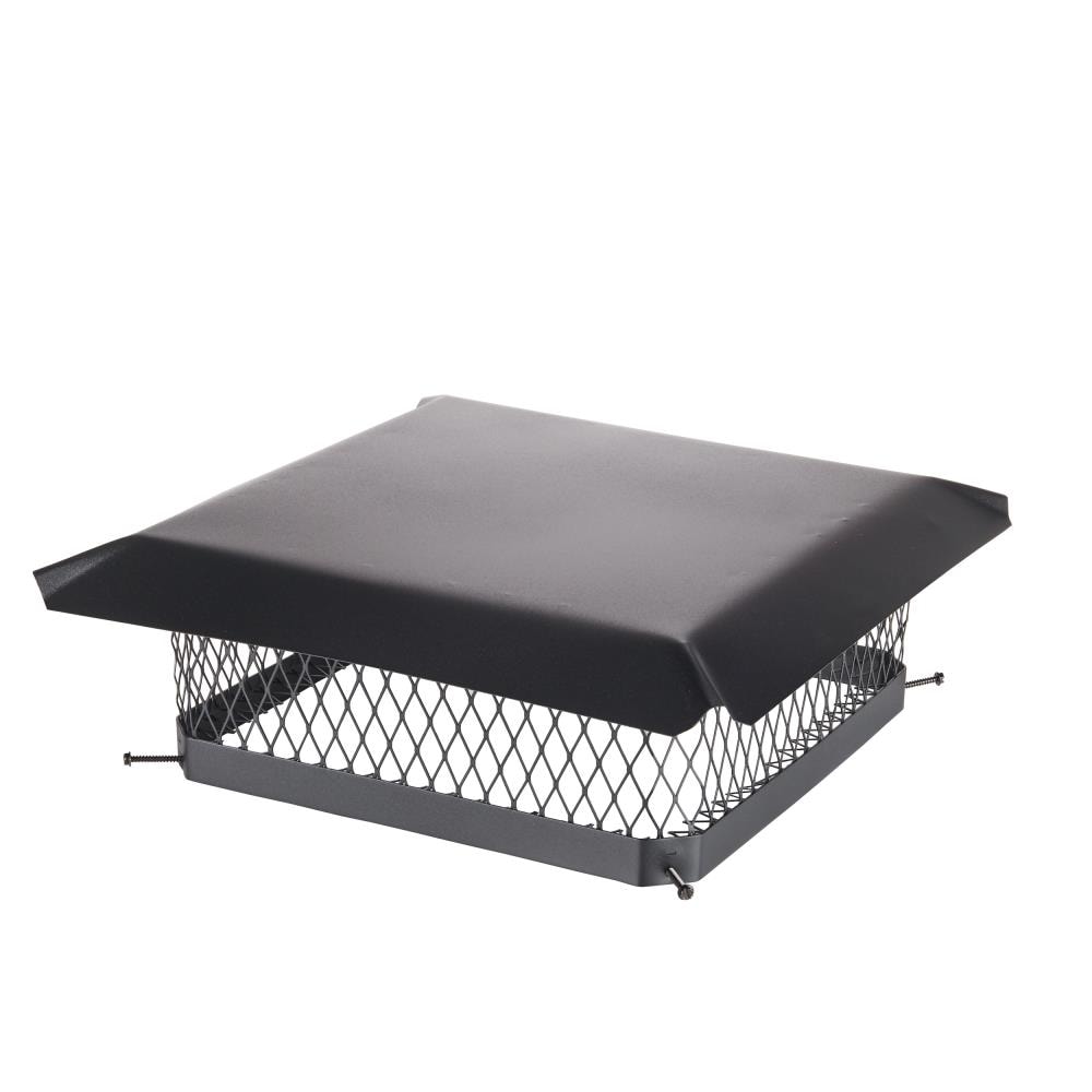 Draft King CBO1818 18-in W x 18-in L Black Galvanized steel Square Chimney Cap