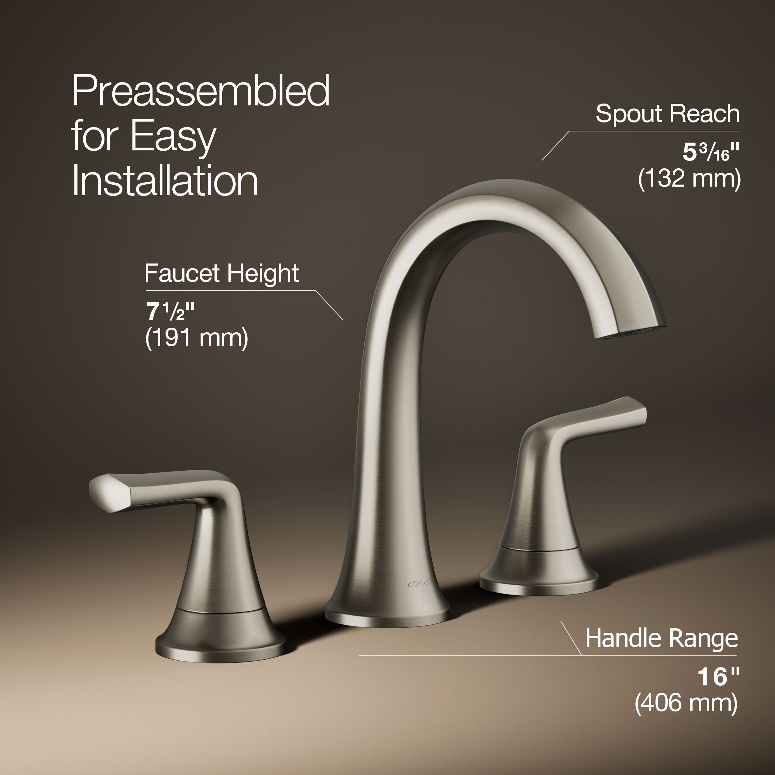 KOHLER R27213-4D-BN Lavatory-Faucets - View #3