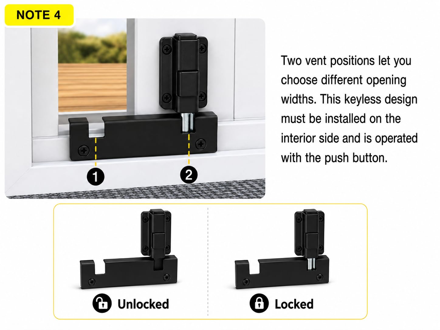 LAIFUCAM LLA0811J244 Horizontal-Sliding-Window-Sash-Locks - View #6