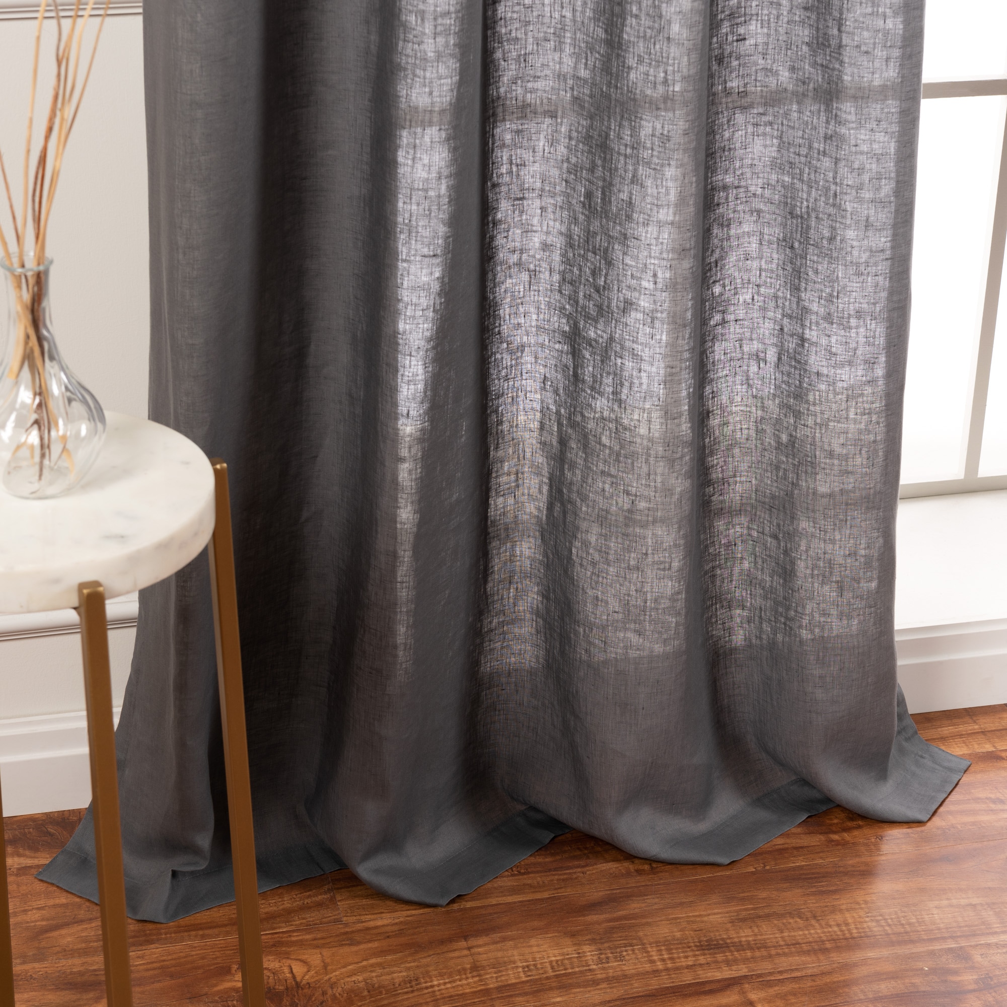 Best Home Fashion YK-03-GS-LN-84-DK.GR curtains - View #4