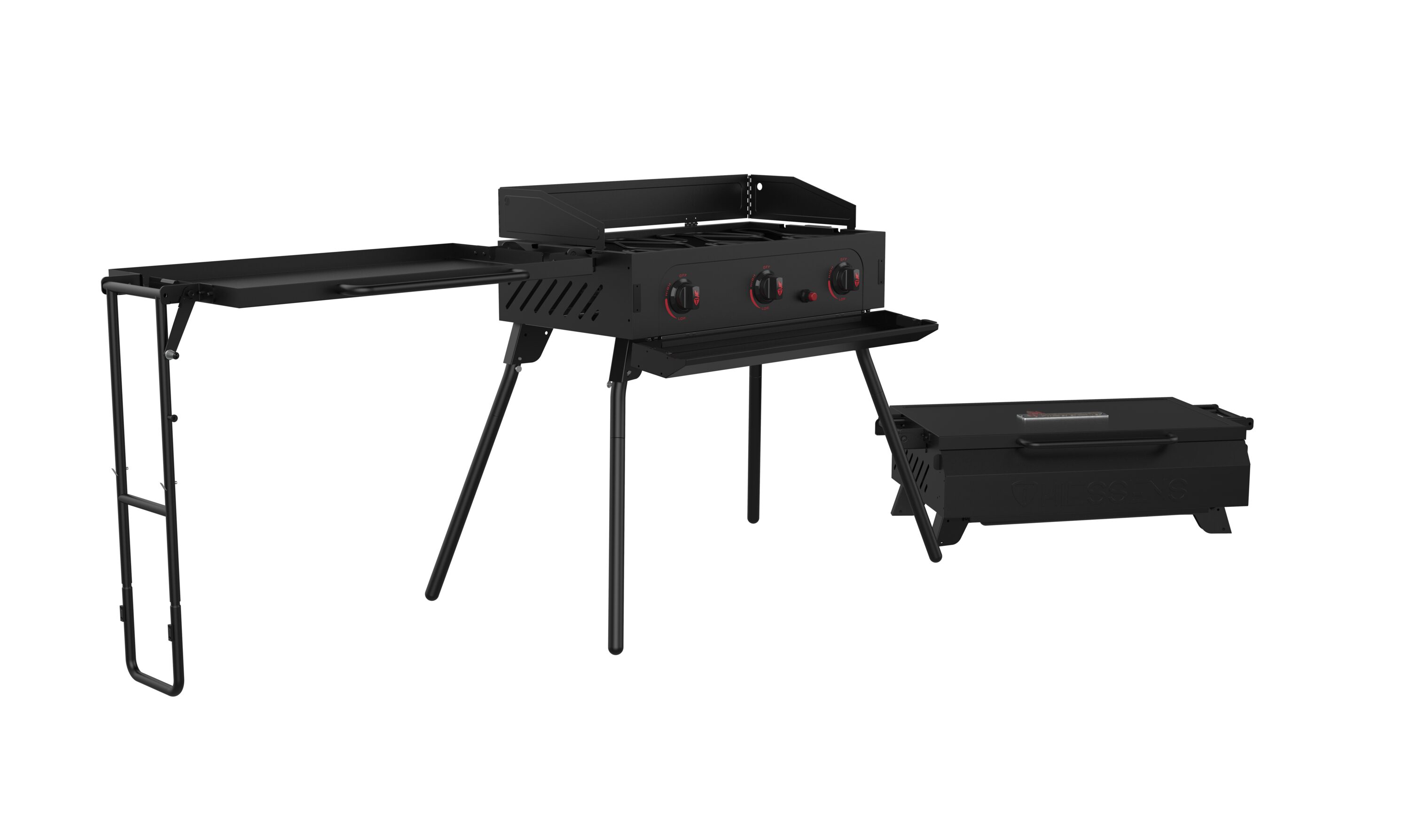 Thiessens Black Liquid Propane Gas Grill in the Gas Grills