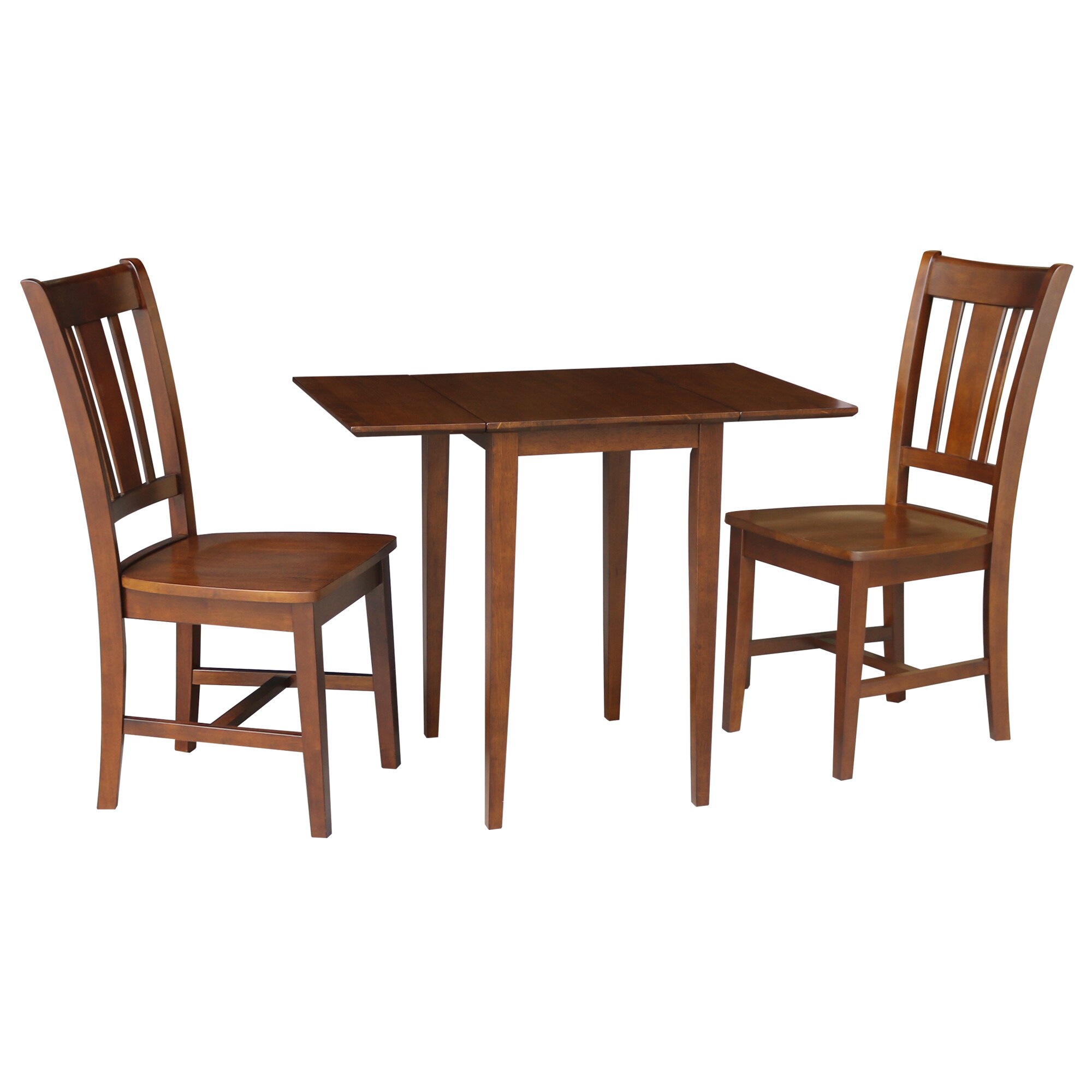 International Concepts K581-2236D-C10 Espresso Casual Dining Room Set with Rectangular Table ( Seats 2 )