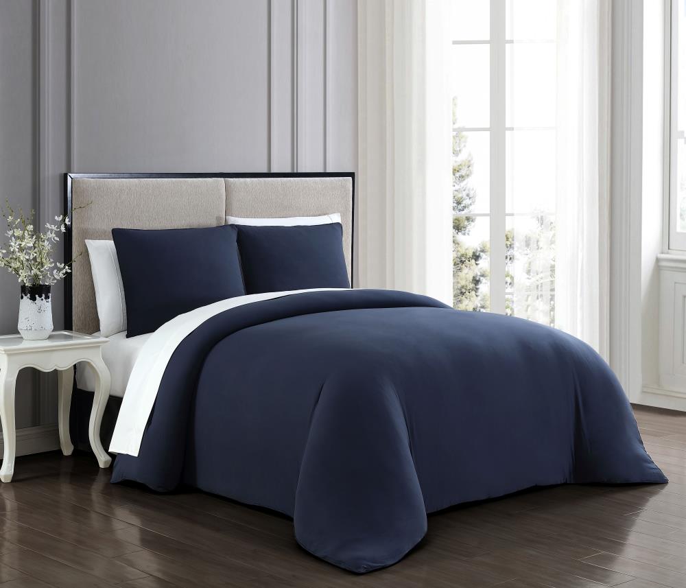 Navy blue twin comforter set best sale