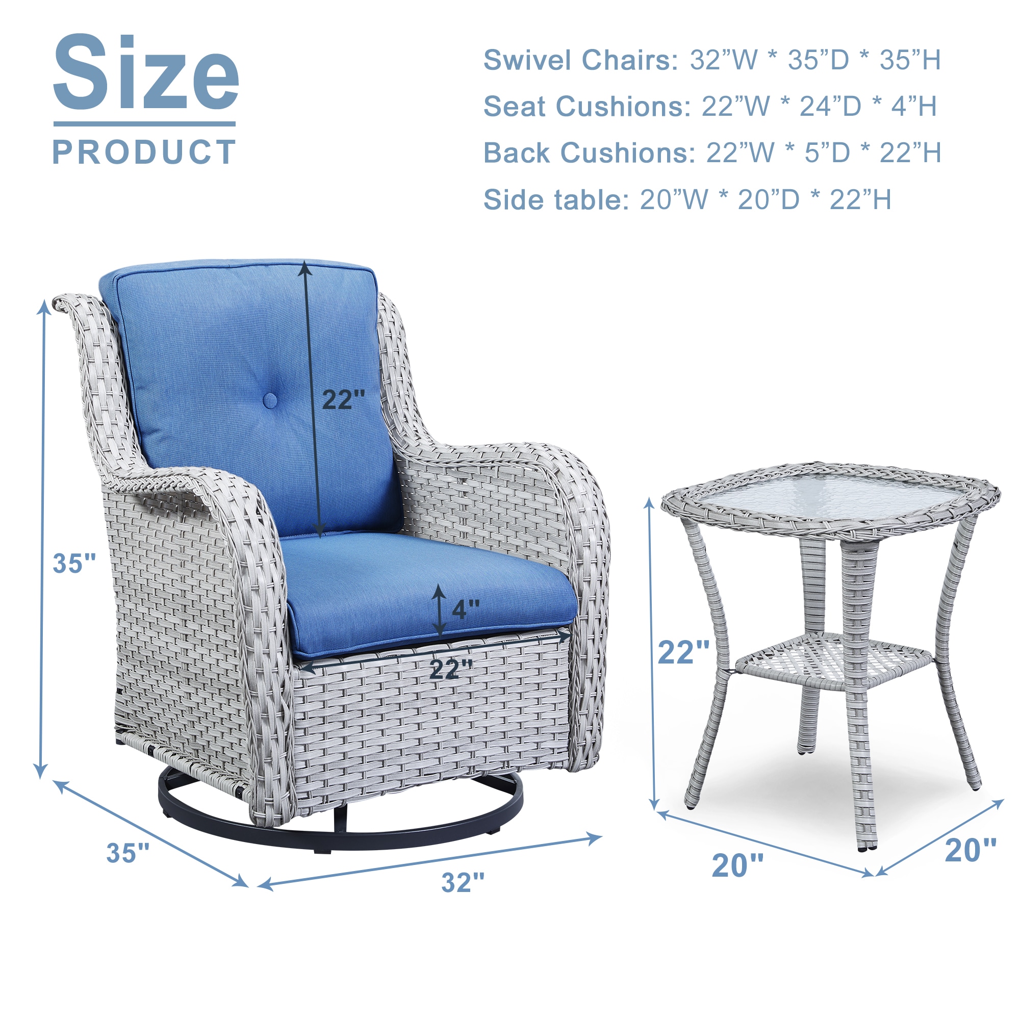 Rilyson FS089-2 Patio-Conversation-Sets - View #7
