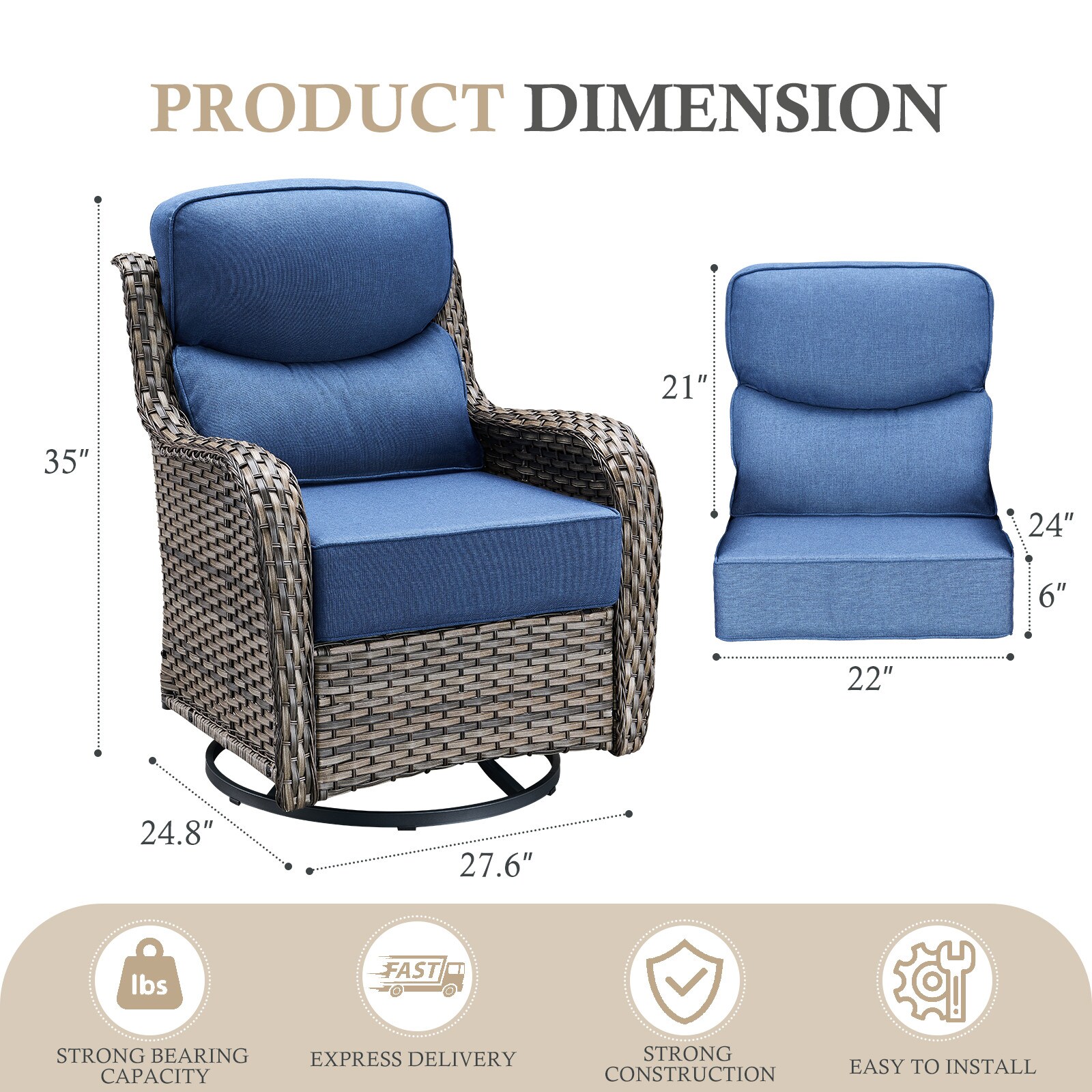 Rilyson FS024X2JHXL-1 Patio-Chairs - View #8
