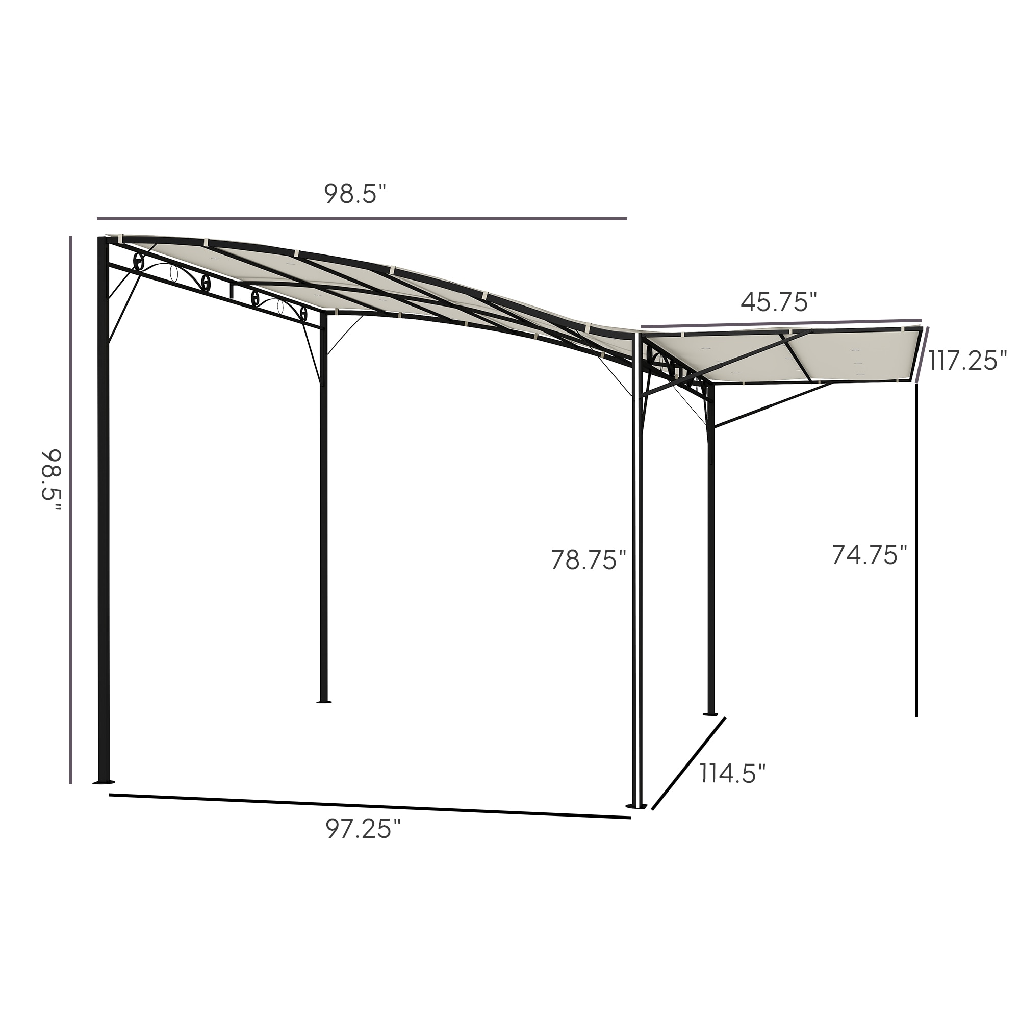 LUXEYARD DS-M-BAC06898 Pergolas-2 - View #5