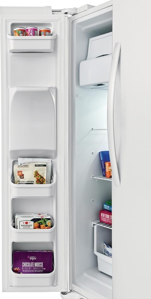 Frigidaire 22-cu ft Side-by-Side Refrigerator with Ice Maker, Water and ...