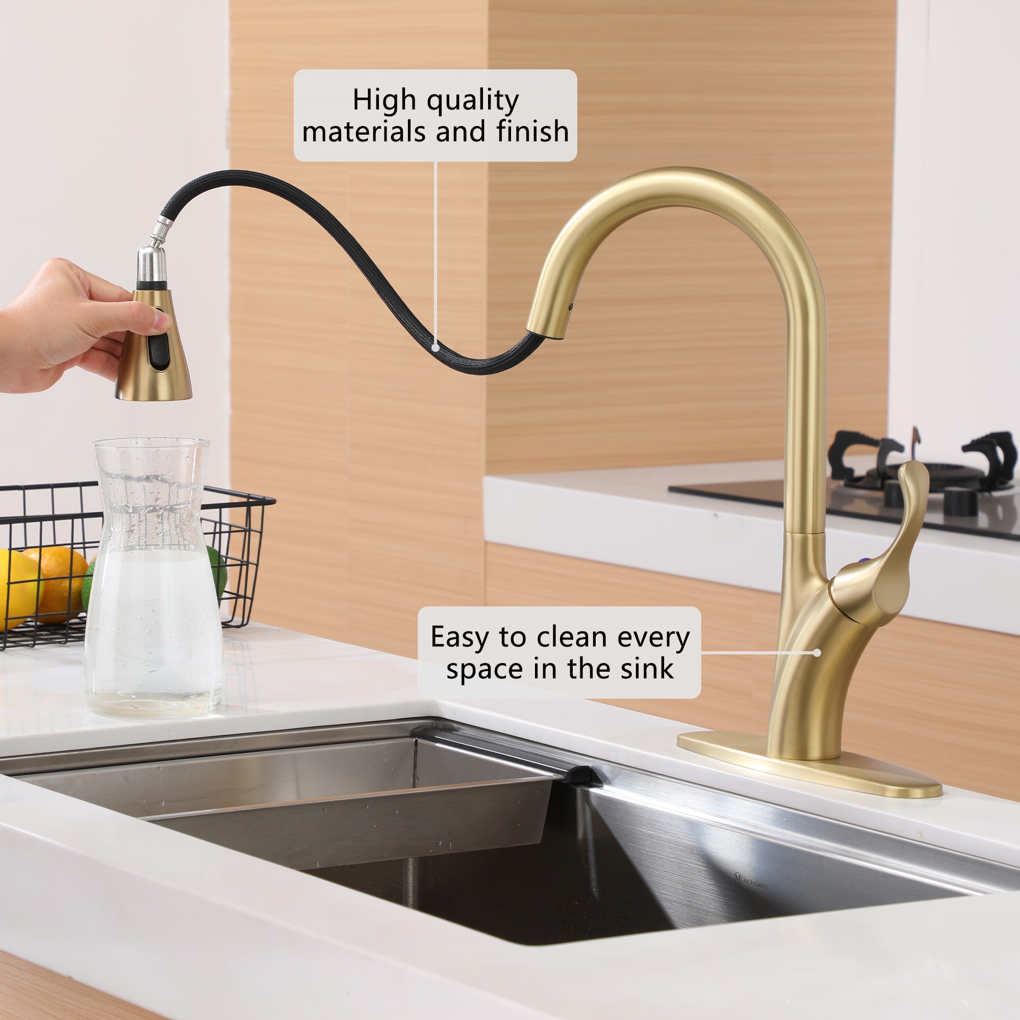 Mondawe MD-D96-BN Kitchen-Faucets - View #9