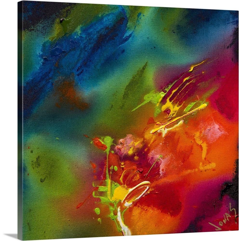 GreatBigCanvas 2344686-24-16X16 Cherish II by Jonas Gerard Canv 16-in H x 16-in W Abstract Print on Canvas