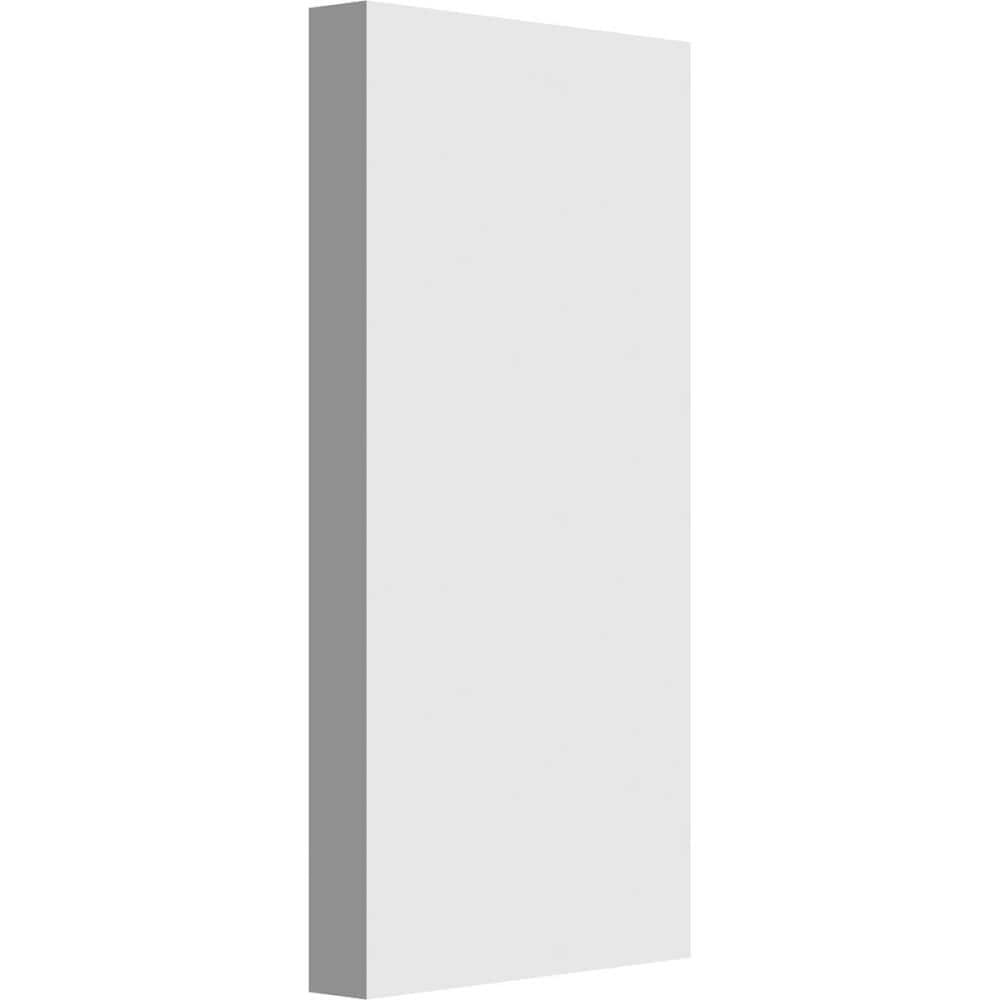 Ekena Millwork PBP030X060X050FOS00 Standard Foster with Square Edge 3-Inches x 6-Inches Primed PVC Plinth