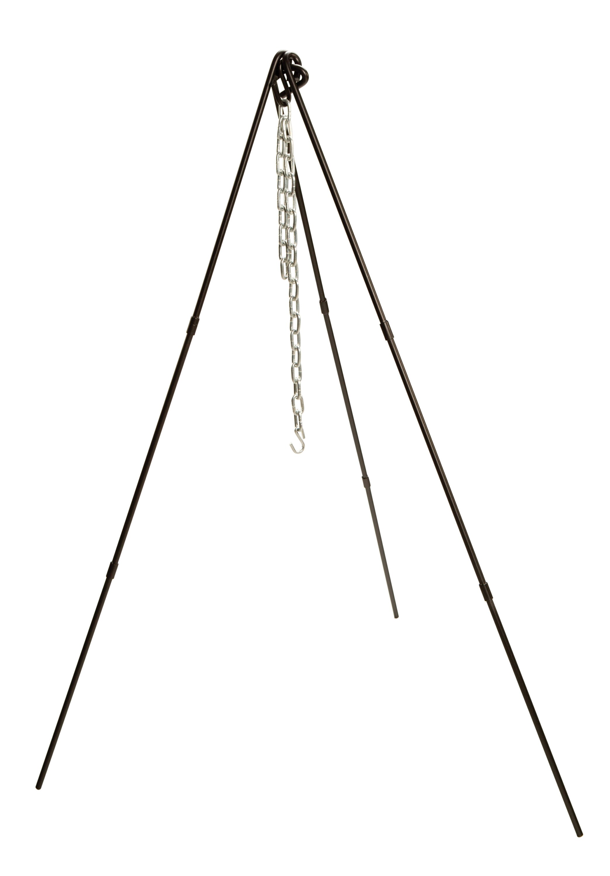 Lodge Adjustable Campfire Cooking Tripod 40-60 Hanging Chain and Carrying  Case