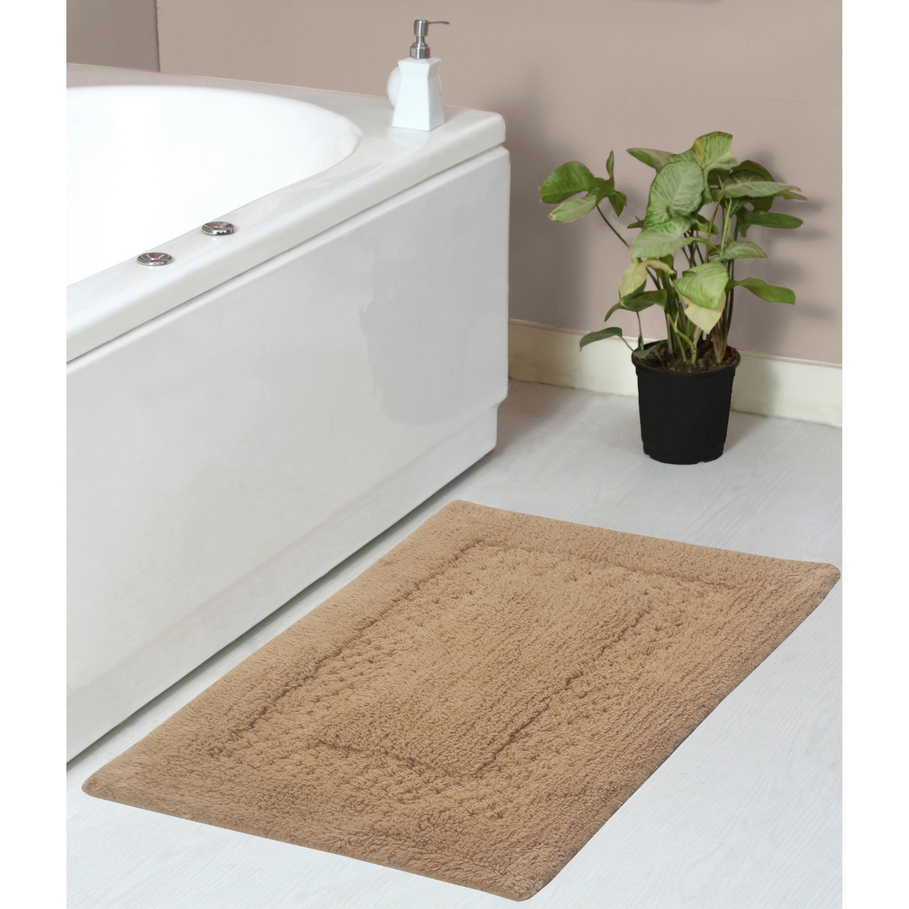 Home Weavers BCL2134LI Classy 21-Inches x 34-Inches Linen Cotton Bath rug