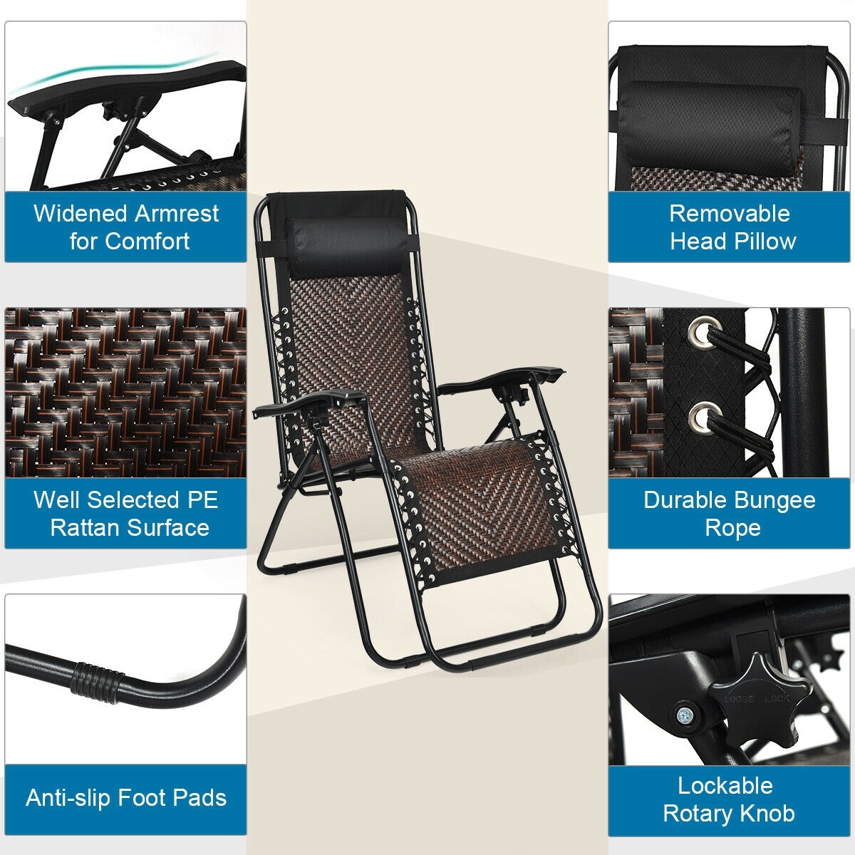LIVIZA DOJ70634CF-1 Beach-Camping-Chairs - View #4