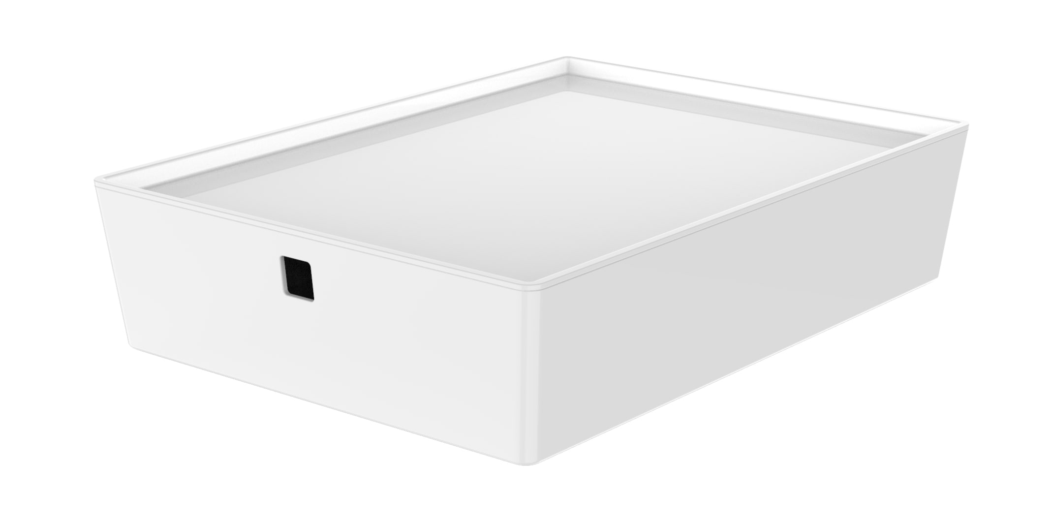  Storage Bin with Lid - White