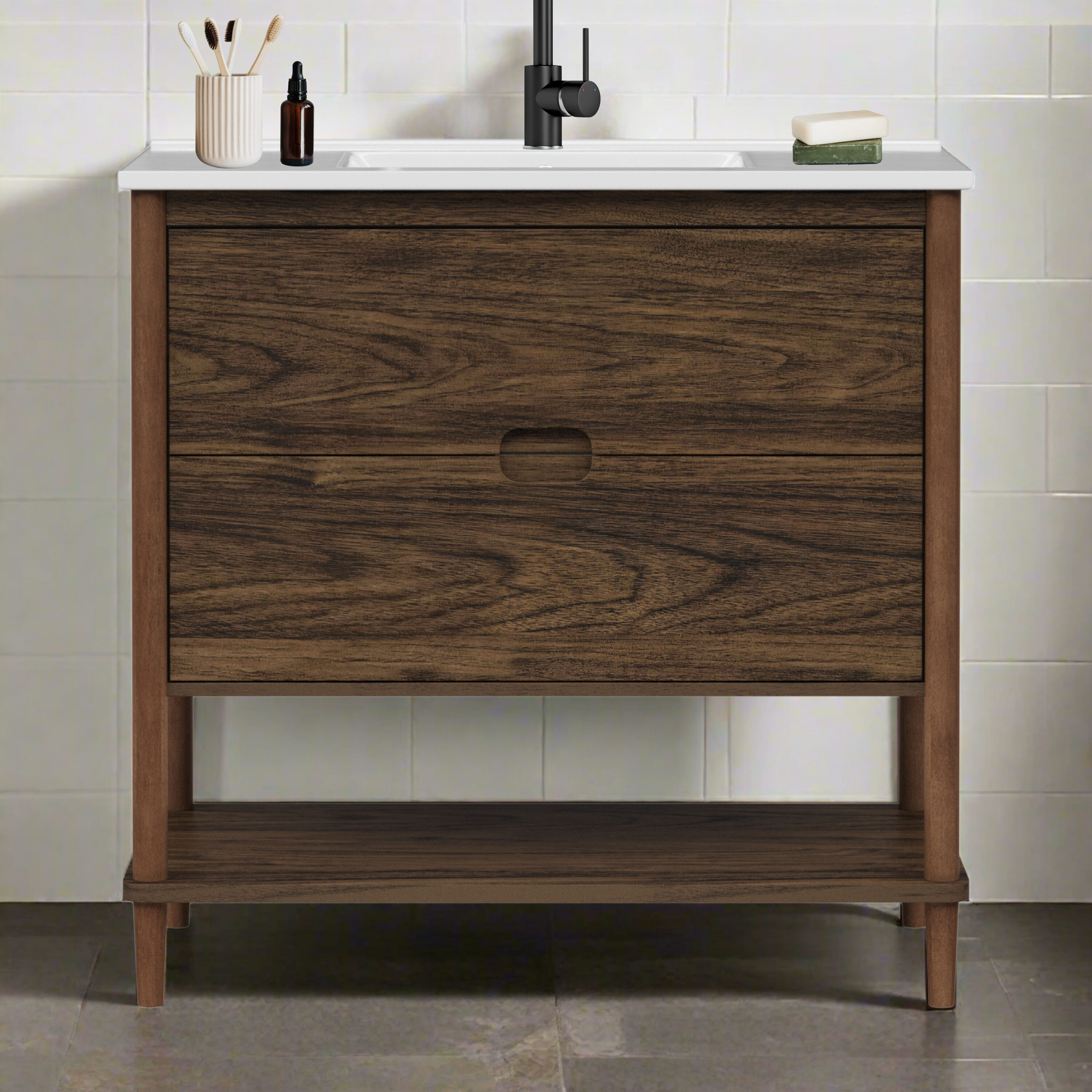 Teamson Home ELG-919WA Bath-Vanity-Combo - View #2