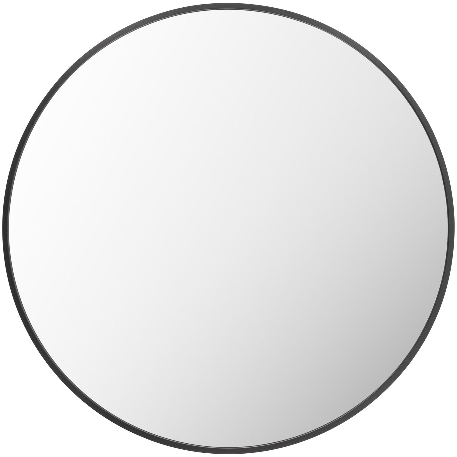Livabliss RAY038-2222 Aranya 22-in W x 22.0-in H Round Black Framed Wall Mirror