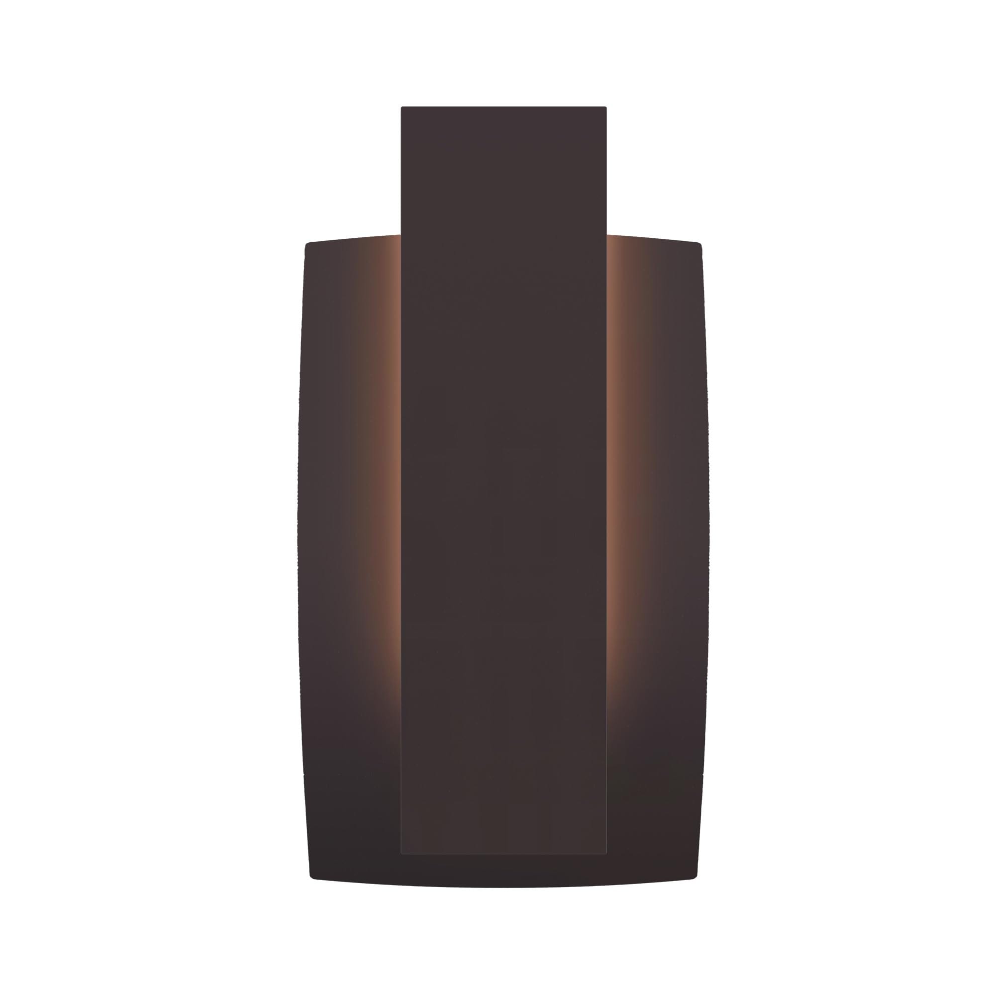 LamQee 06FTL0286ABR Wall Sconces Outdoor 8.7-in H Matte Brown Hardwired Integrated LED Outdoor Wall Light