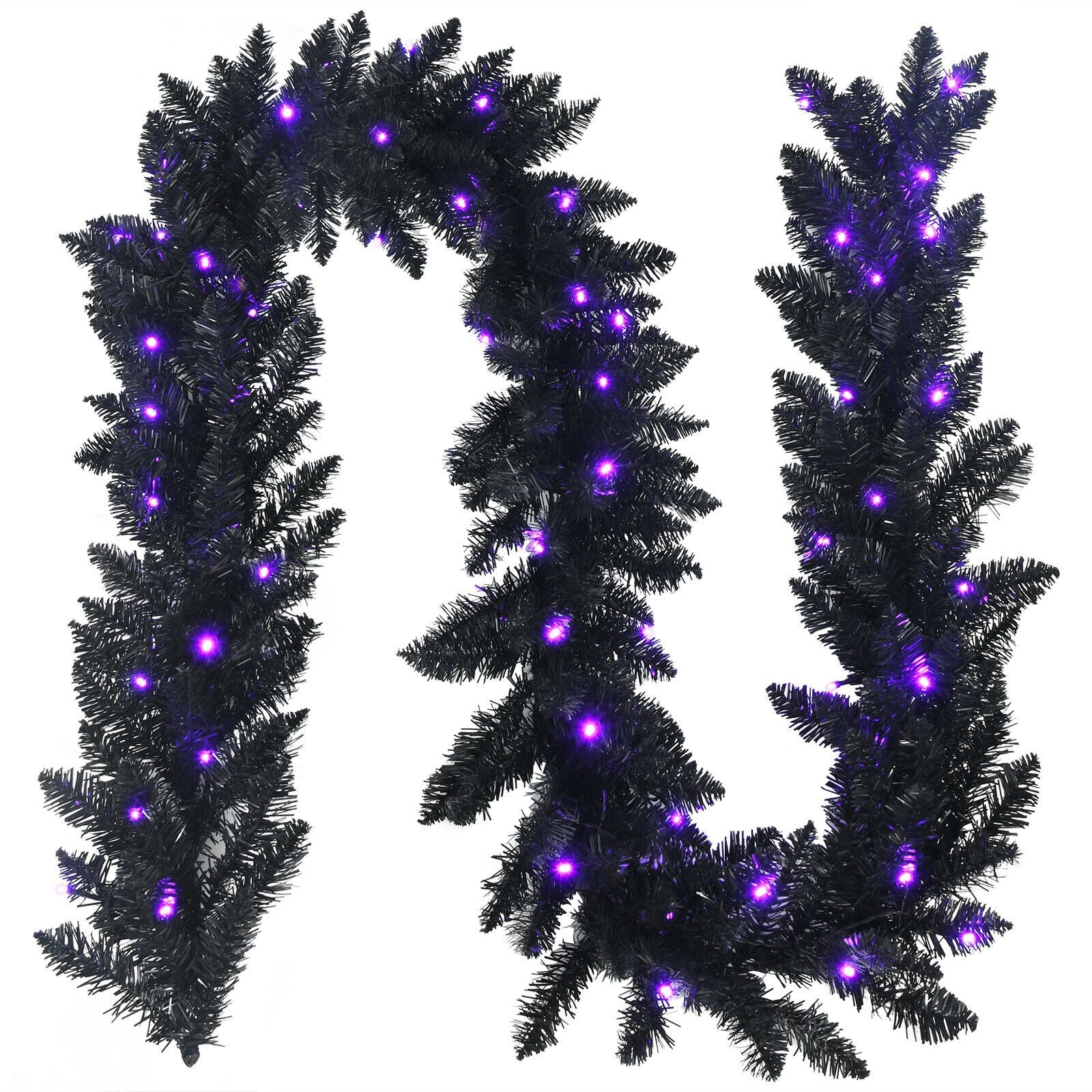 Northlight 6' x 9 Pre-Lit Battery Operated Black Bristle Artificial  Christmas Garland - Warm, 1.0000 - Kroger